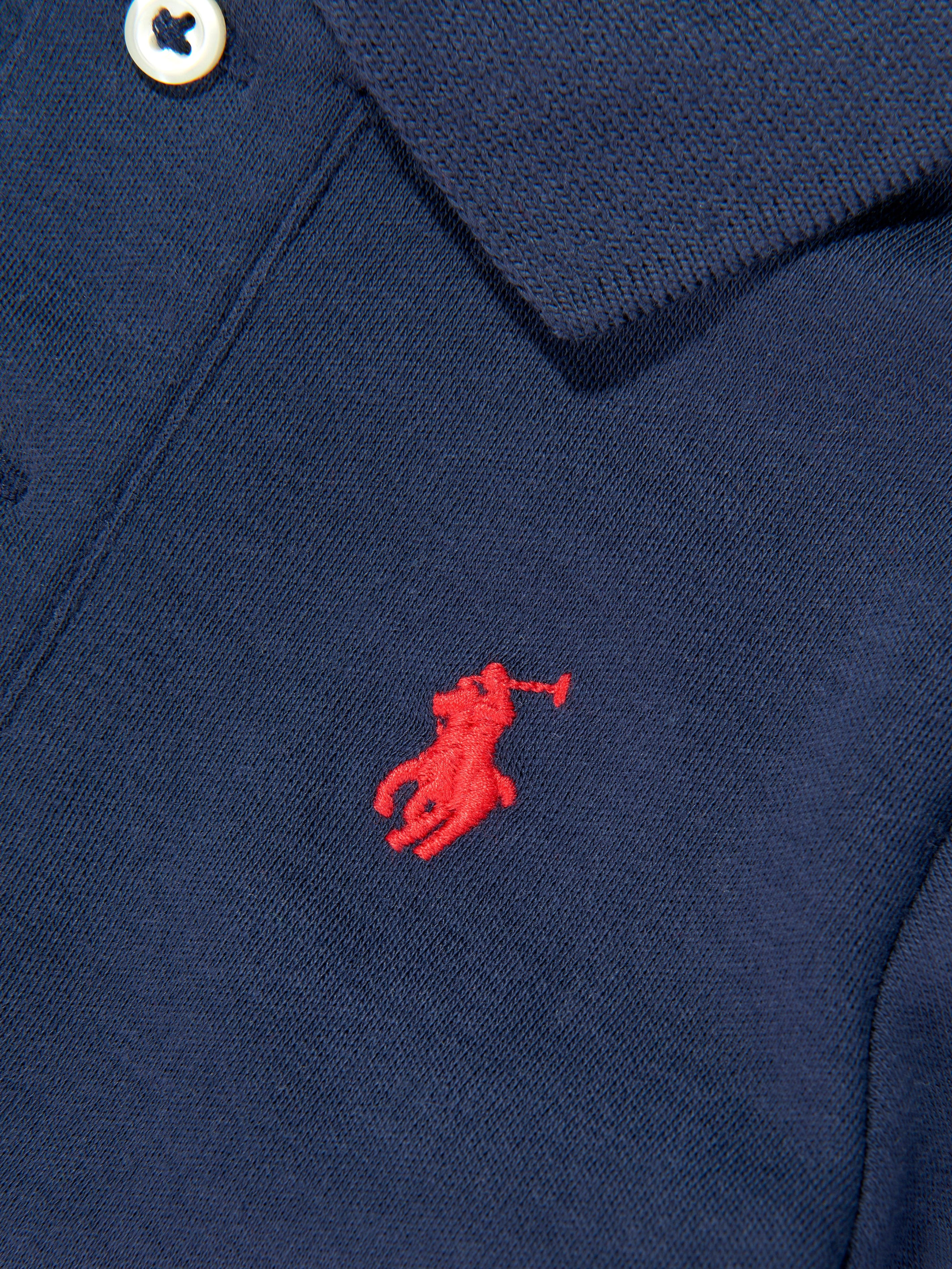 Ralph Lauren Baby Boys Logo Polo Shirt in Navy