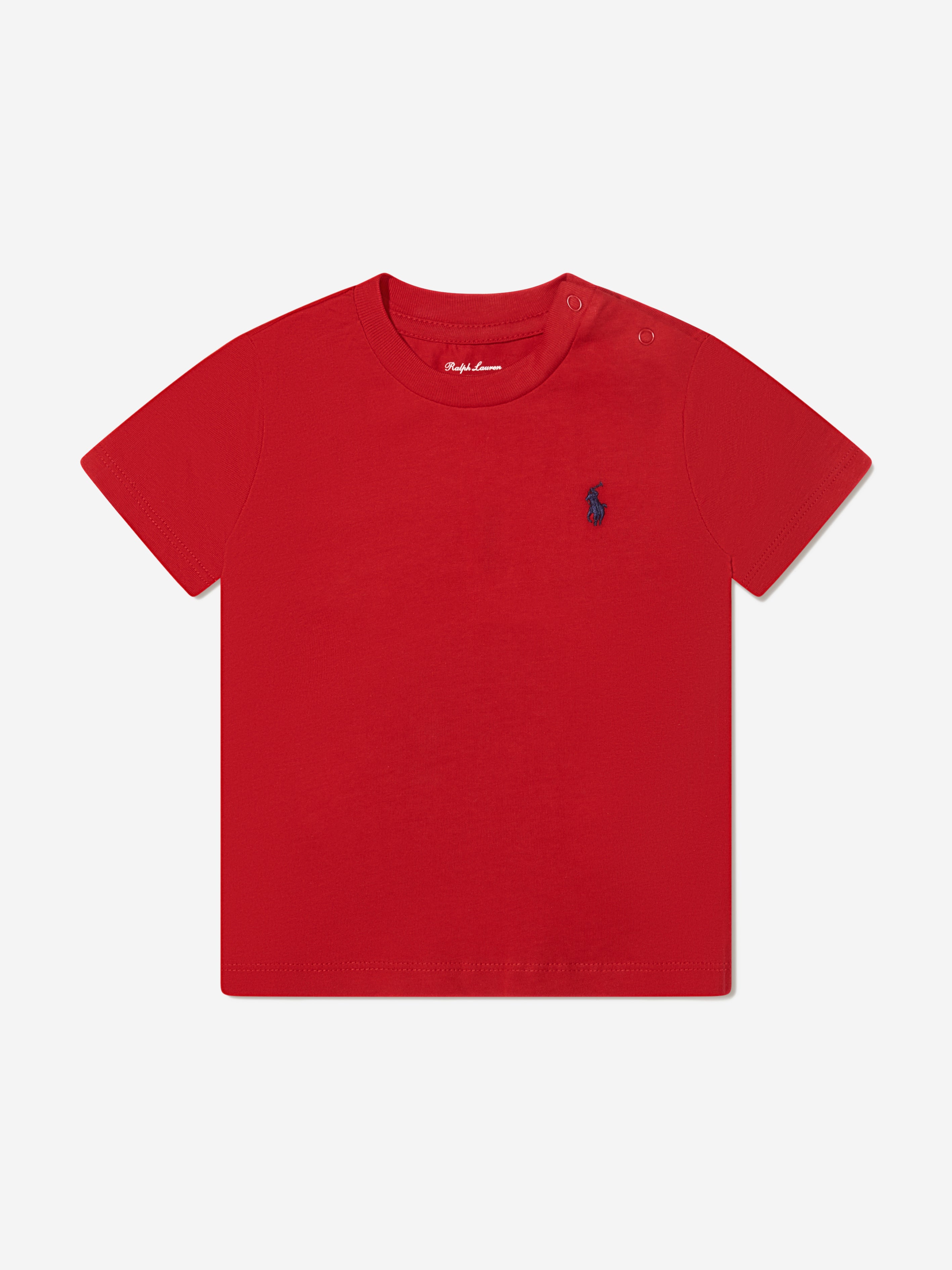 Ralph Lauren Baby Boys Jersey Logo T-Shirt in Red