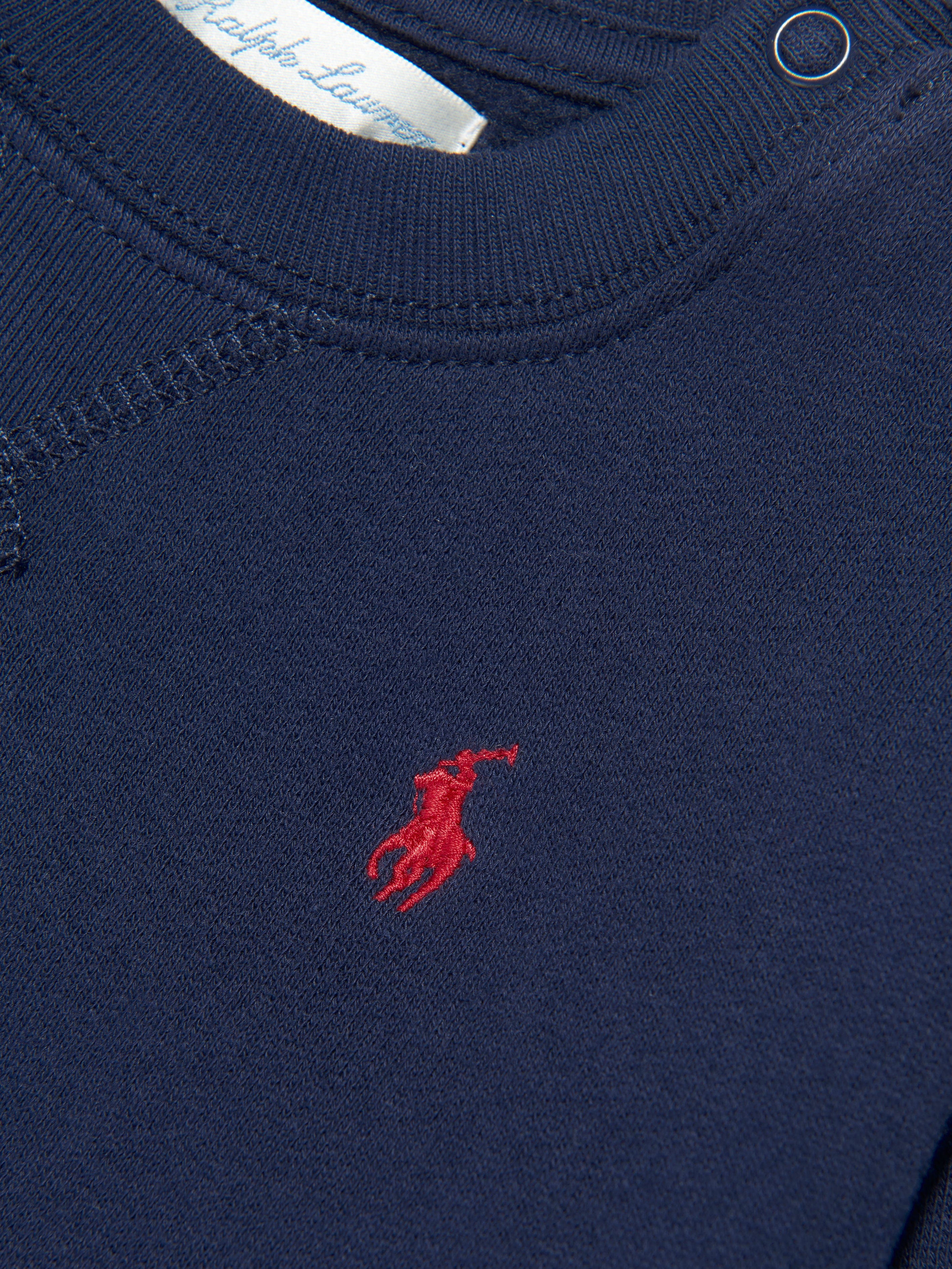 Ralph Lauren Baby Boys Logo Sweatshirt in Navy