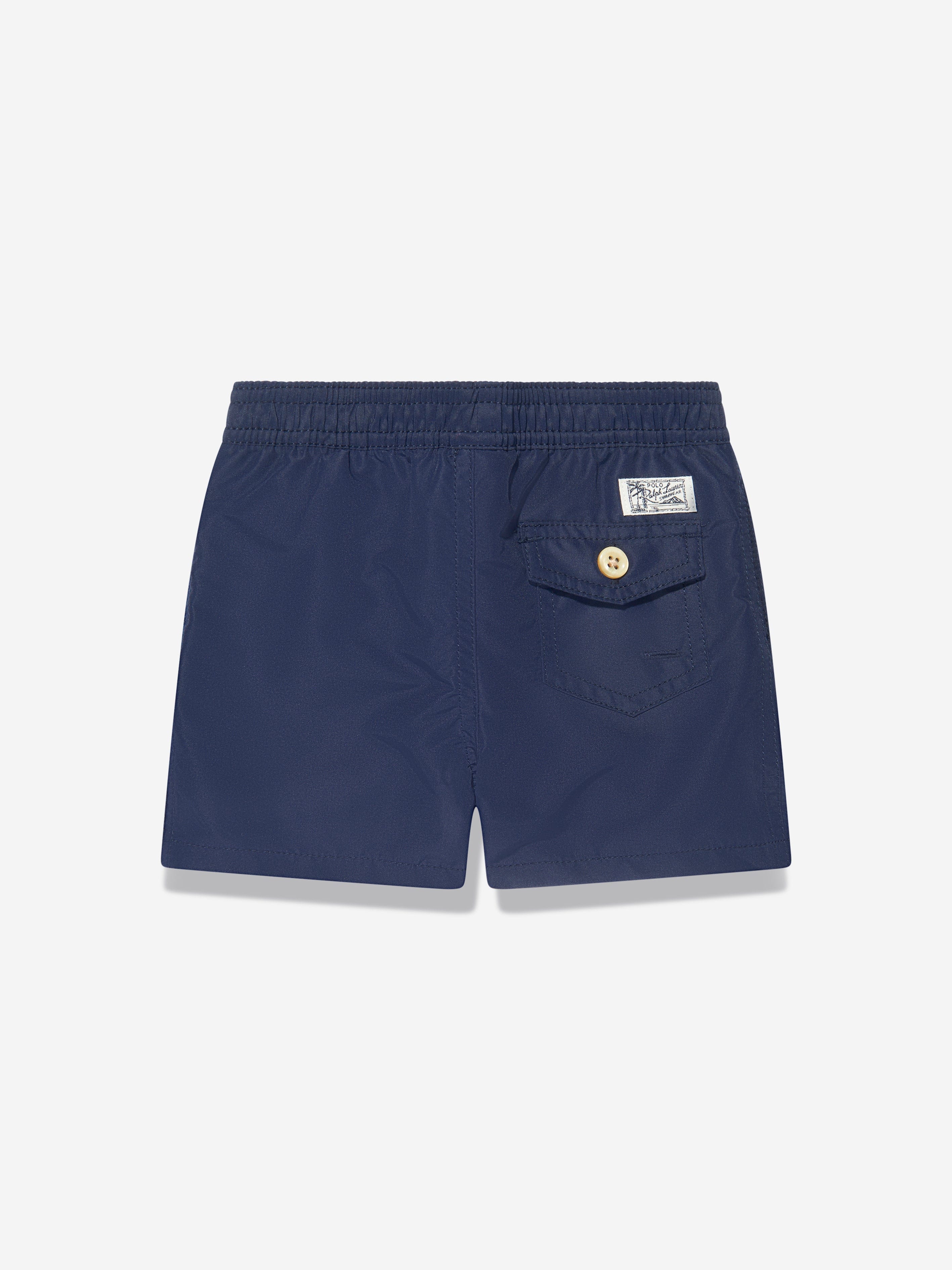 Ralph Lauren Boys Logo Swim Shorts in Navy