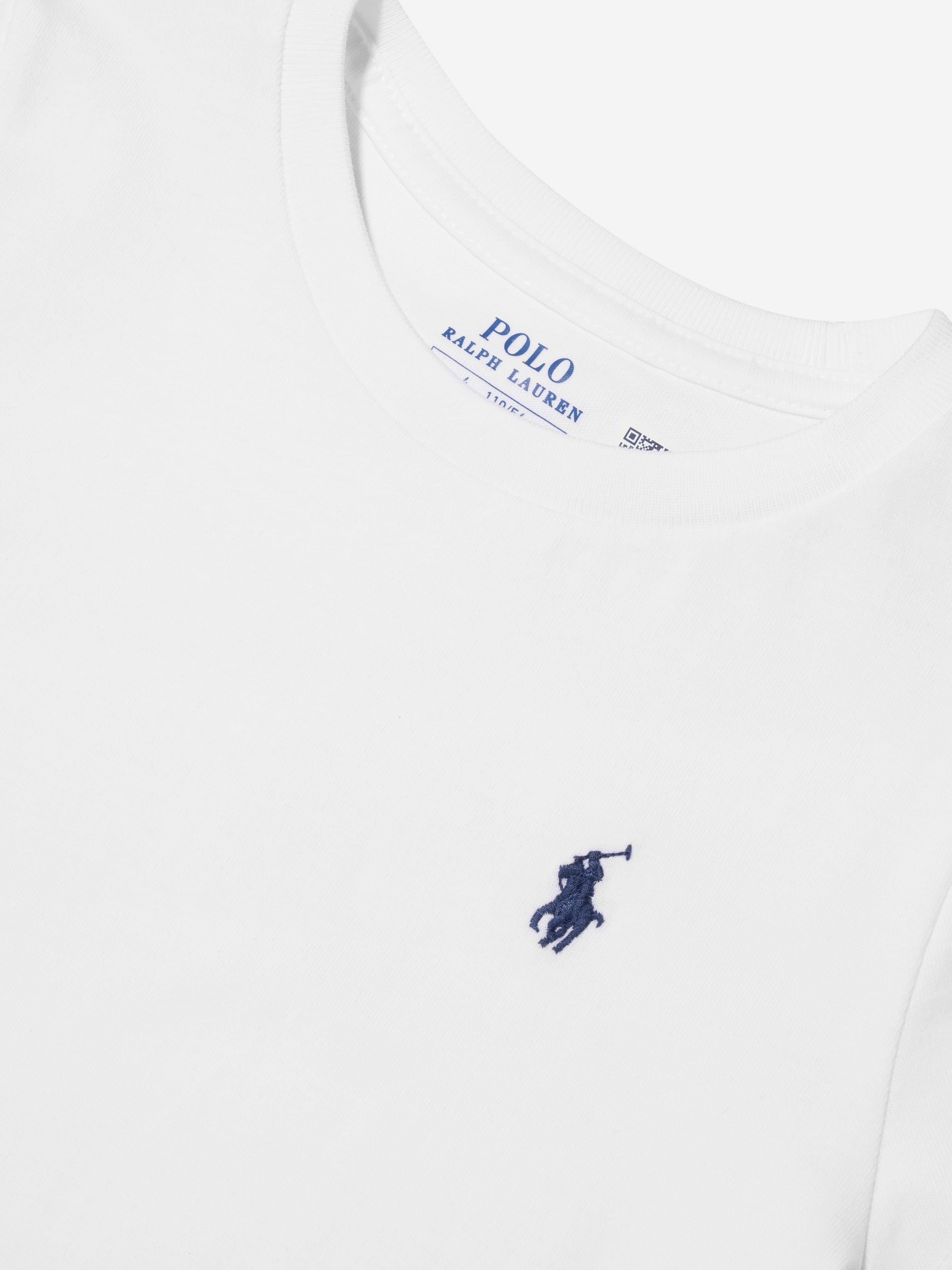 Ralph Lauren Girls Logo T-Shirt in White