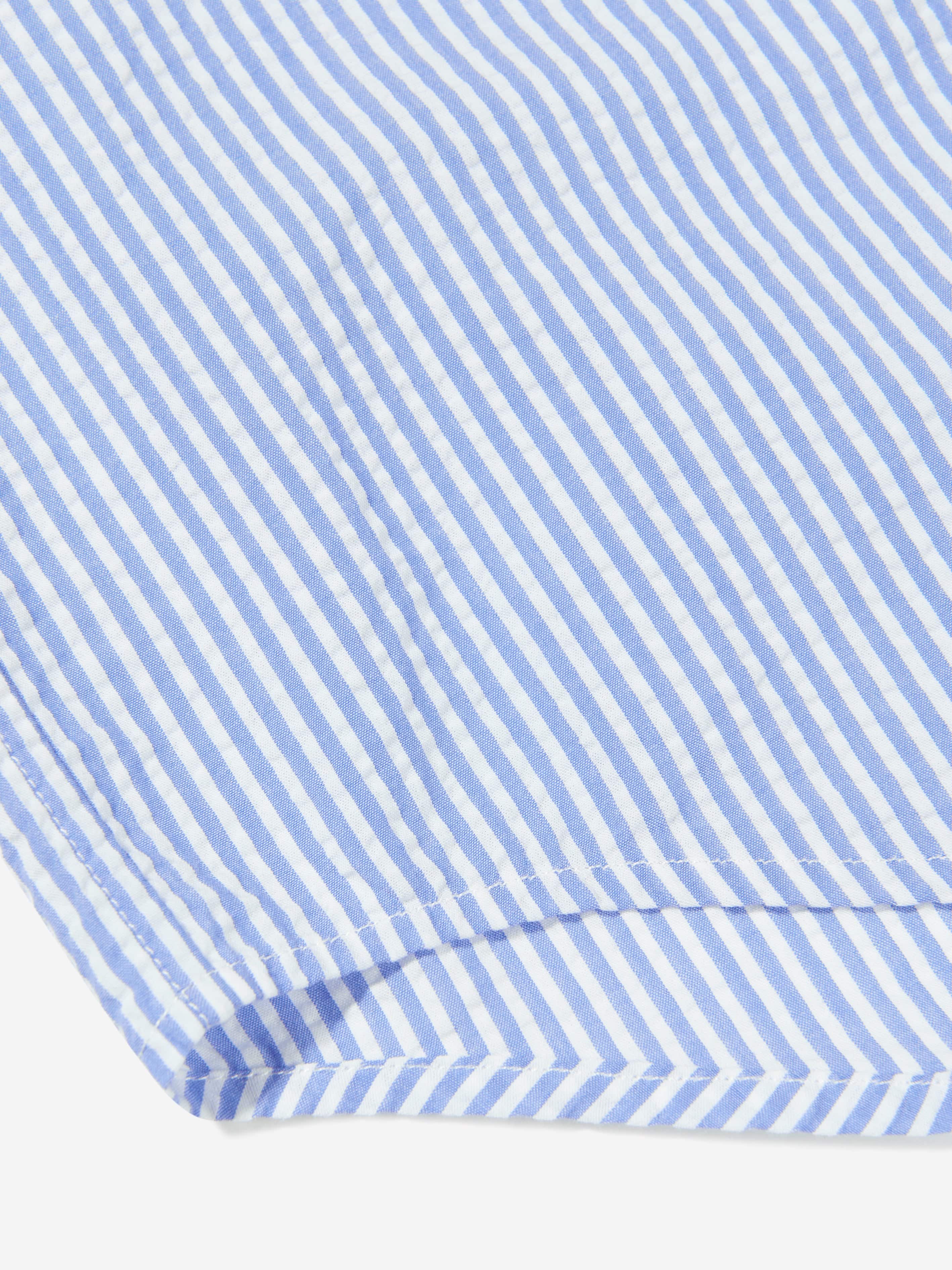 Ralph Lauren Boys Short Sleeve Shirt in Blue