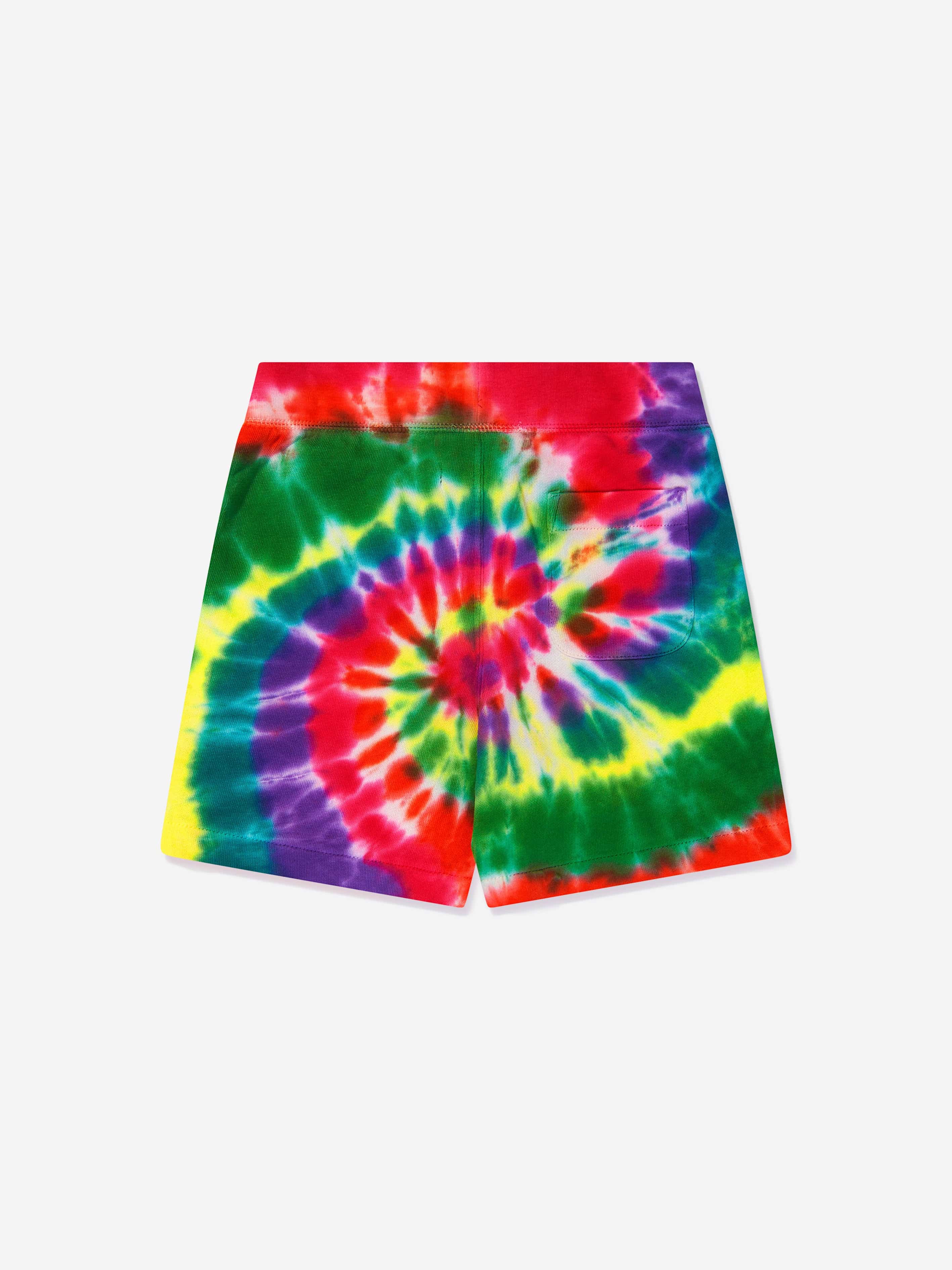 Ralph Lauren Boys Rainbow Tie Dye Shorts in Multicolour