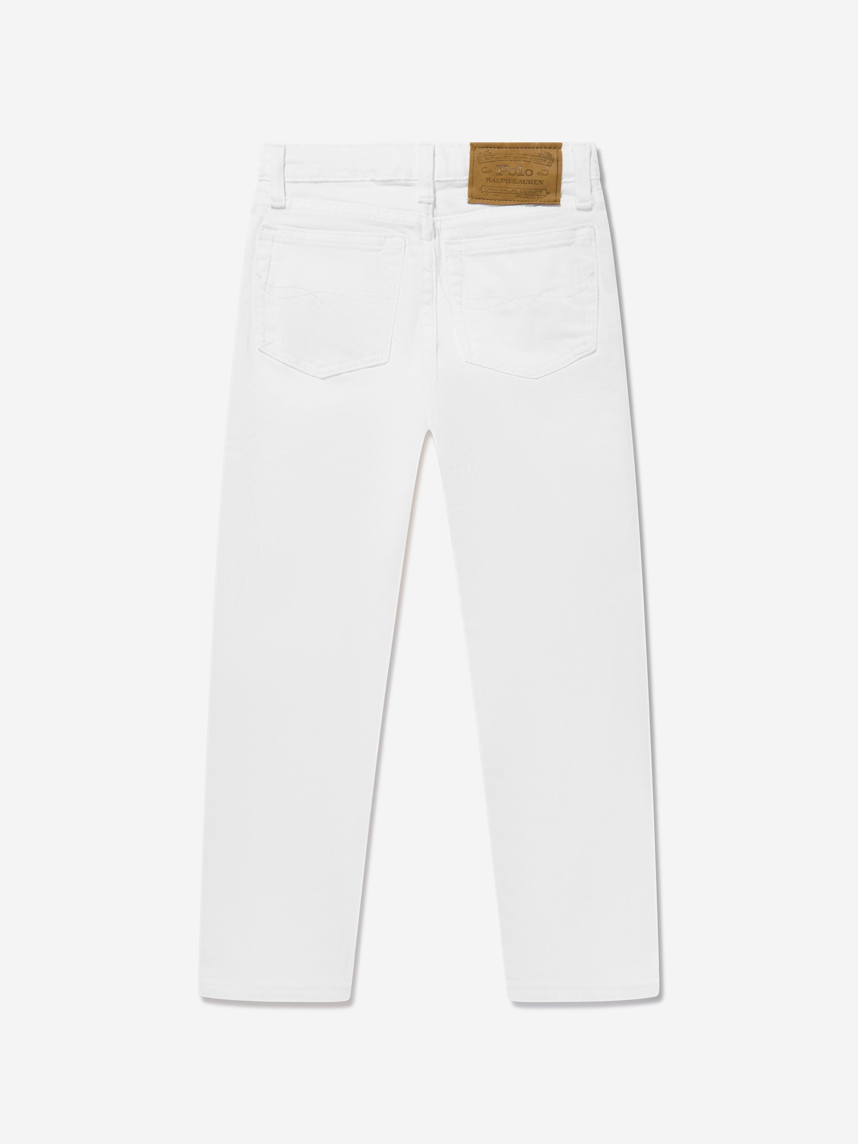 Ralph Lauren Boys Slim Fit Sullivan Jeans in White