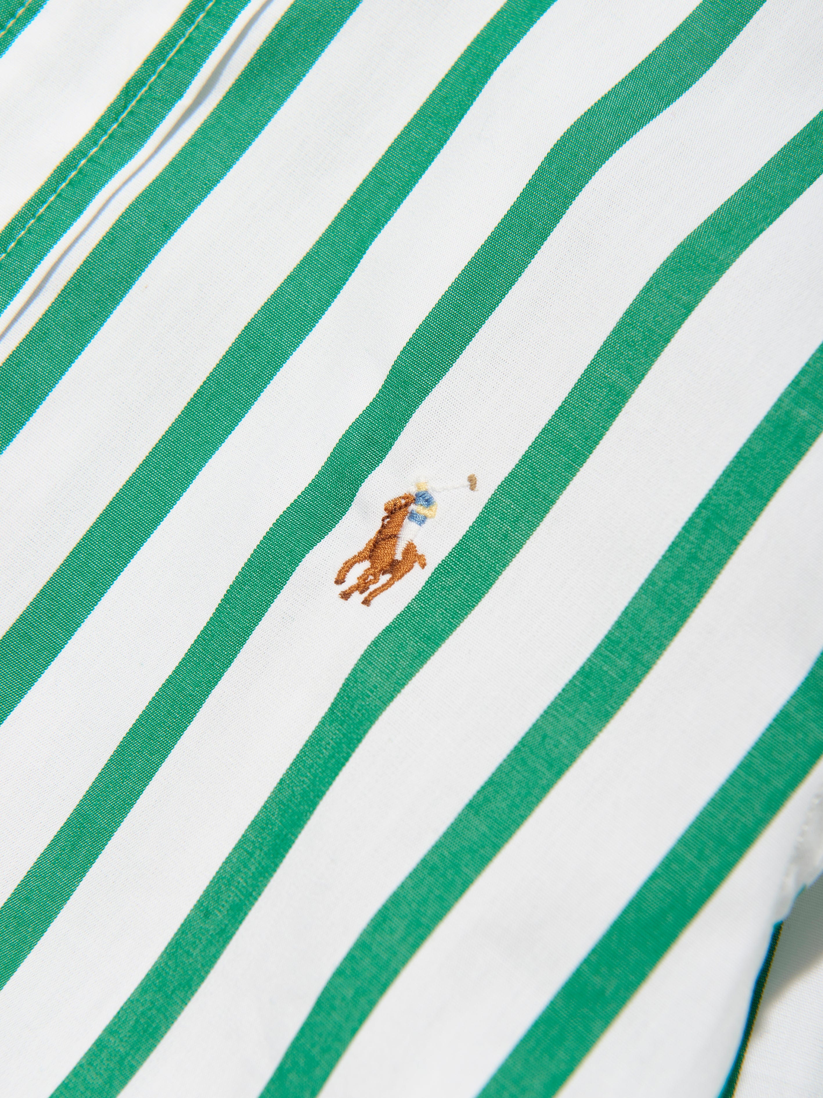 Ralph Lauren Boys Striped Shirt in Green