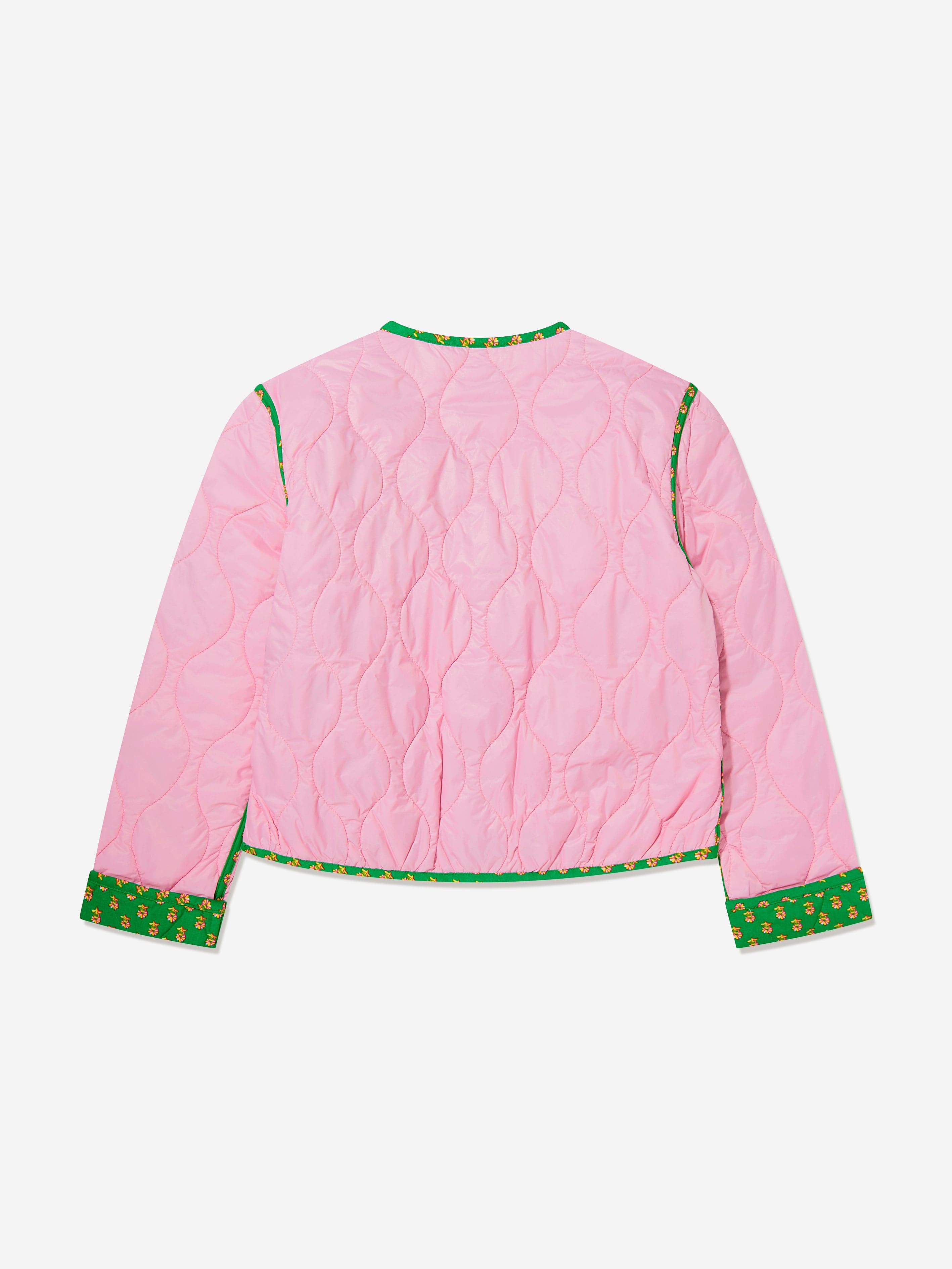 Ralph Lauren Girls Reversible Quilted Jacket in Pink