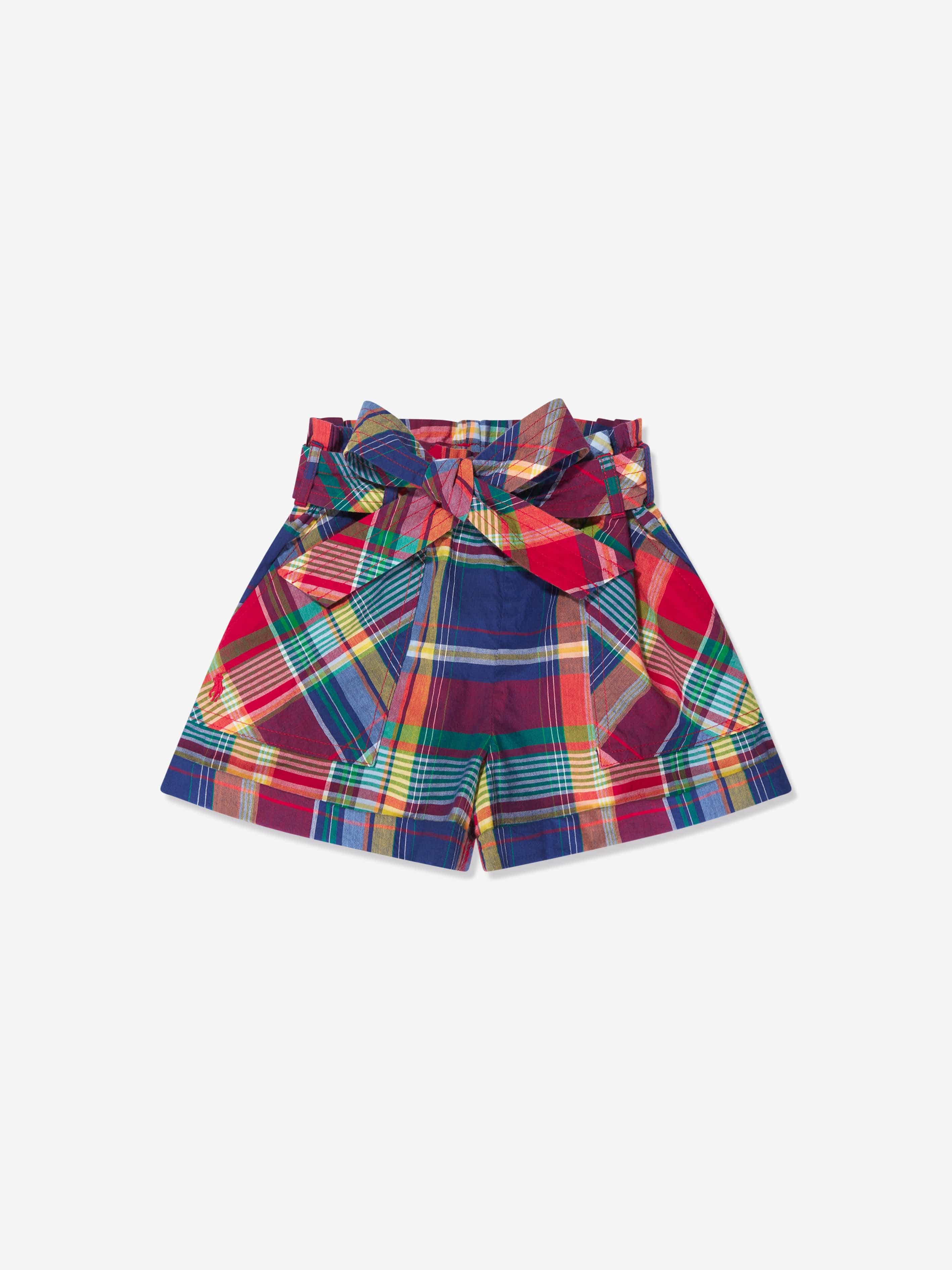 Ralph Lauren Girls Plaid Shorts in Multicolour