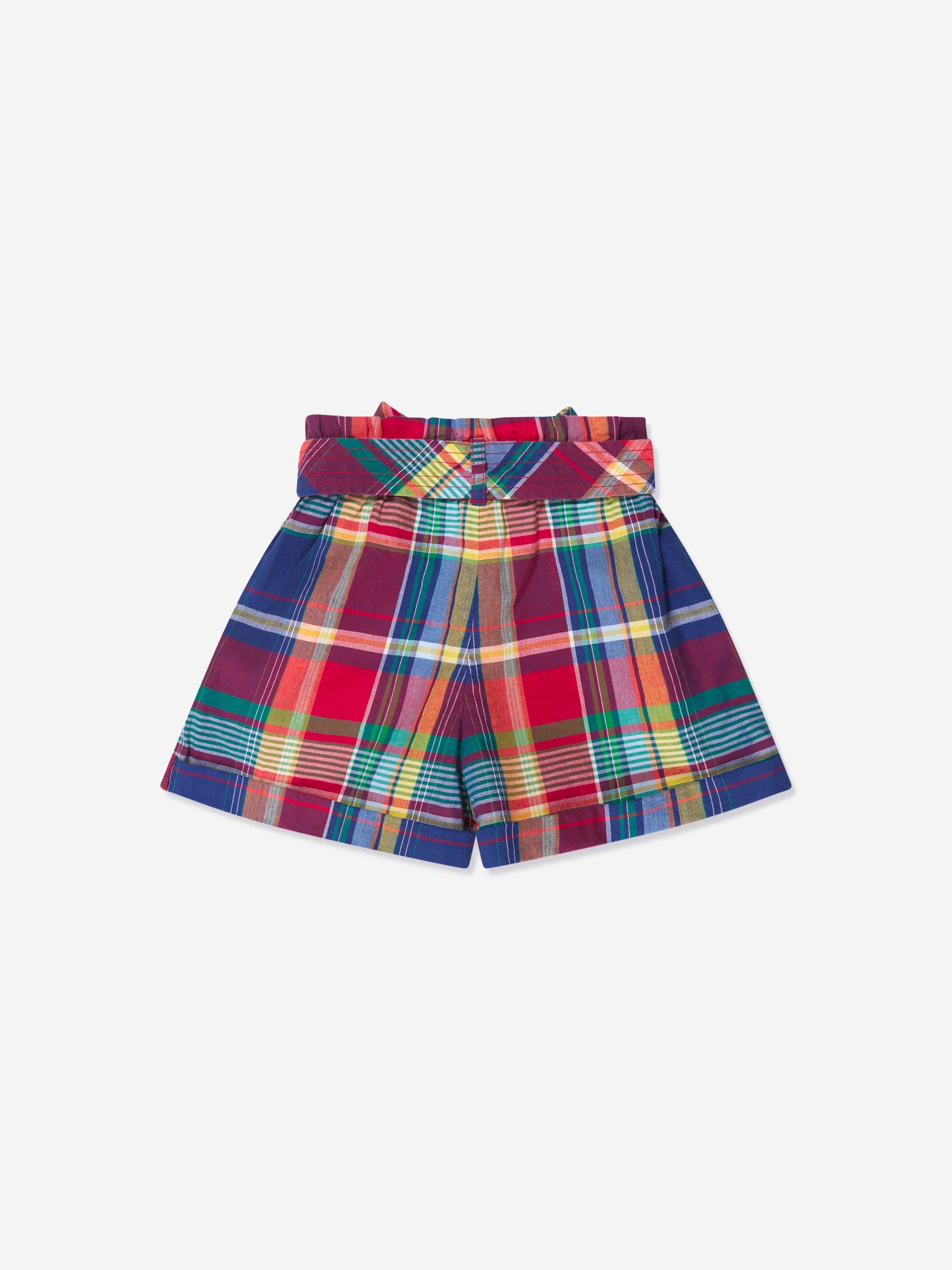 Ralph Lauren Girls Plaid Shorts in Multicolour