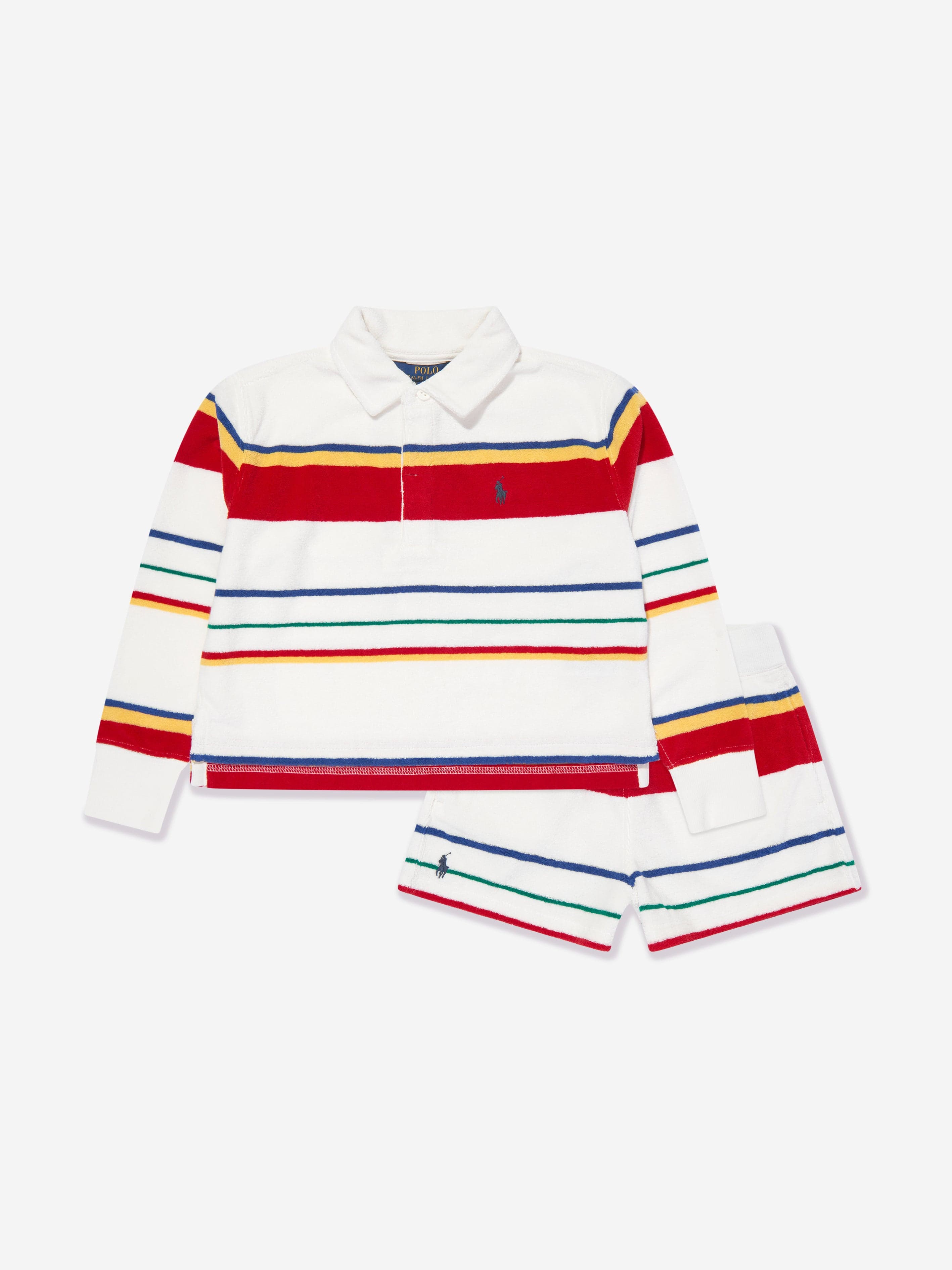 Ralph Lauren Girls Shorts Set in Multicolour