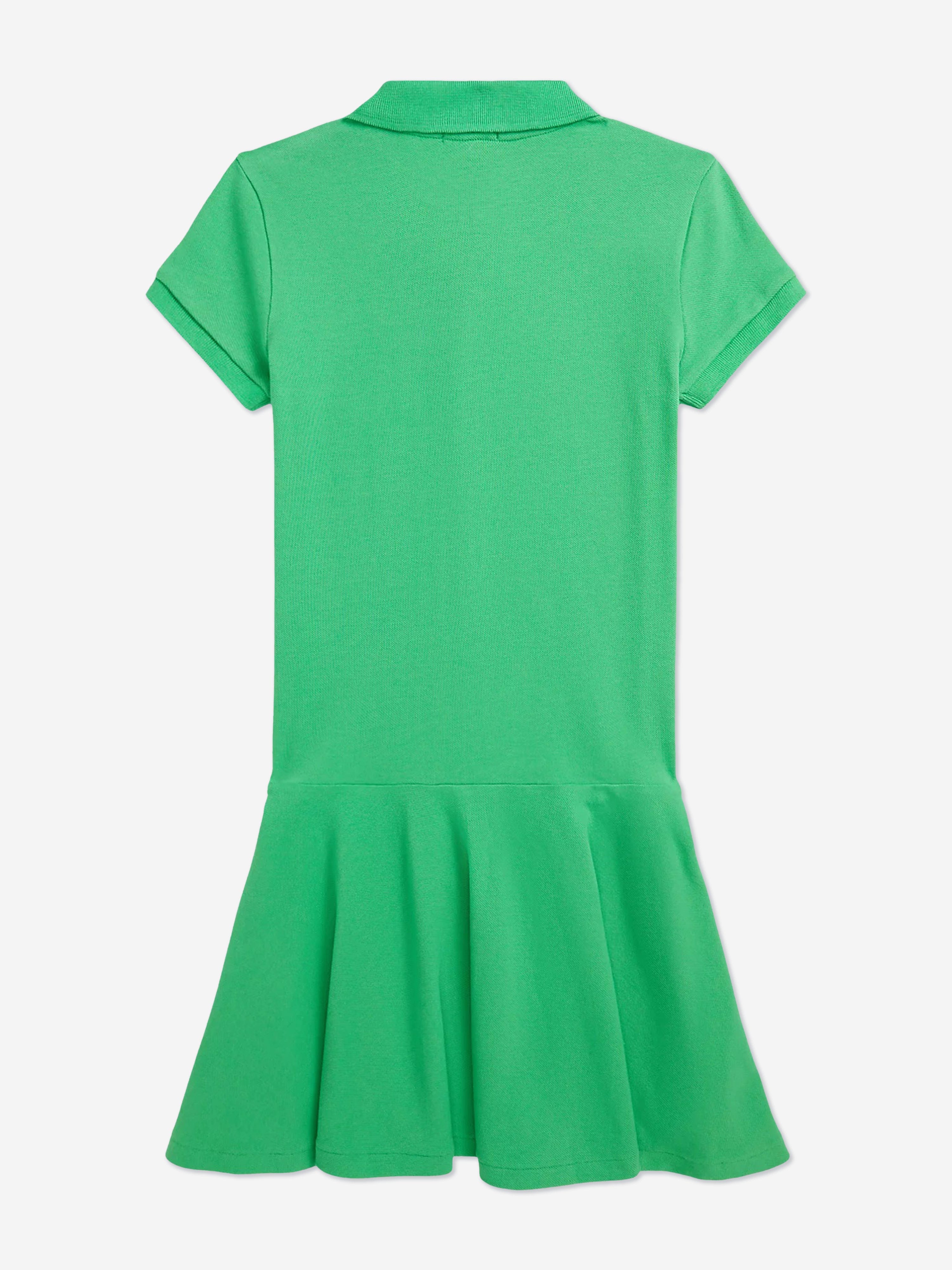 Ralph Lauren Girls Polo Dress in Green