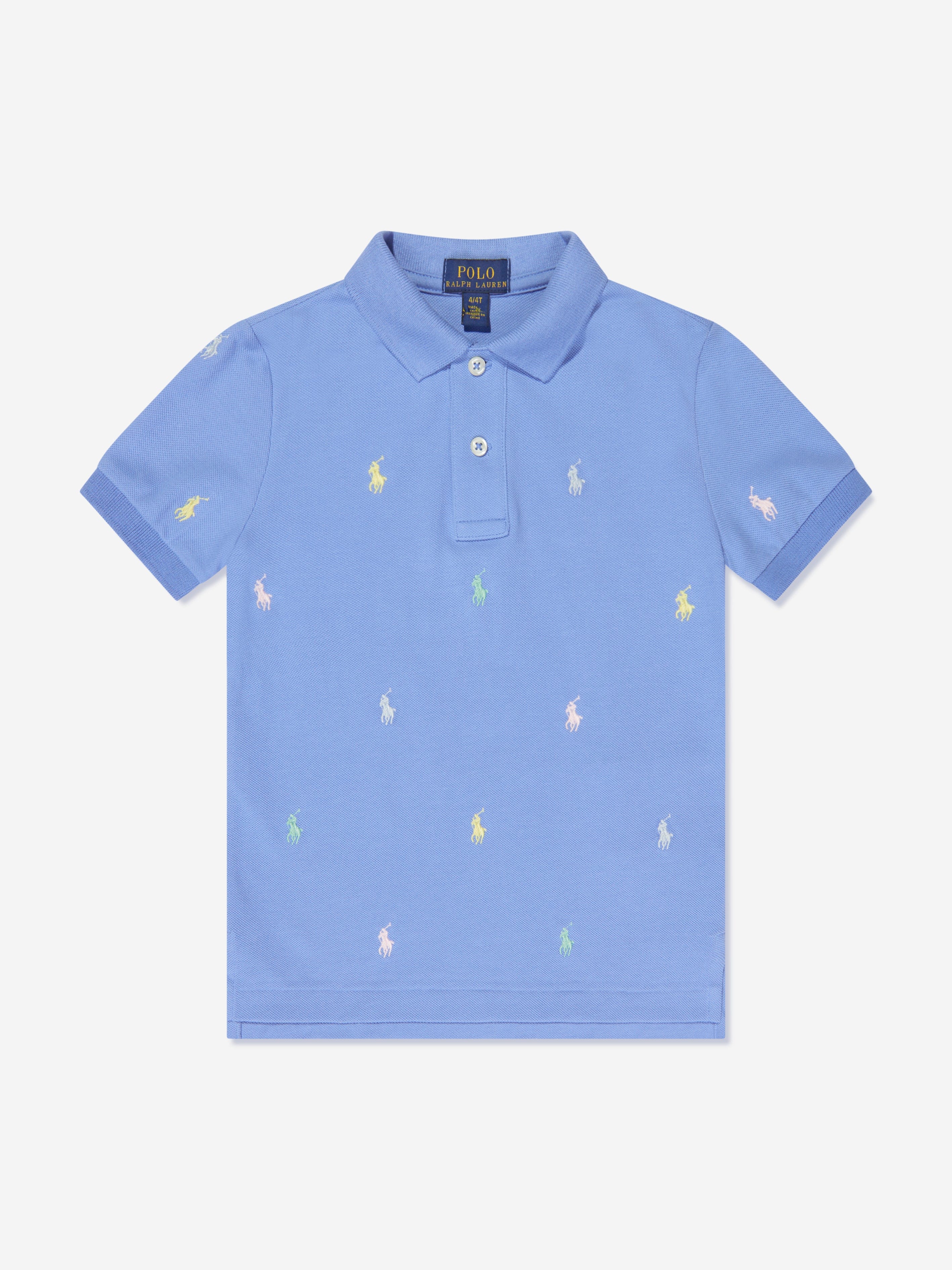 Ralph Lauren Boys Logo Polo Shirt in Blue