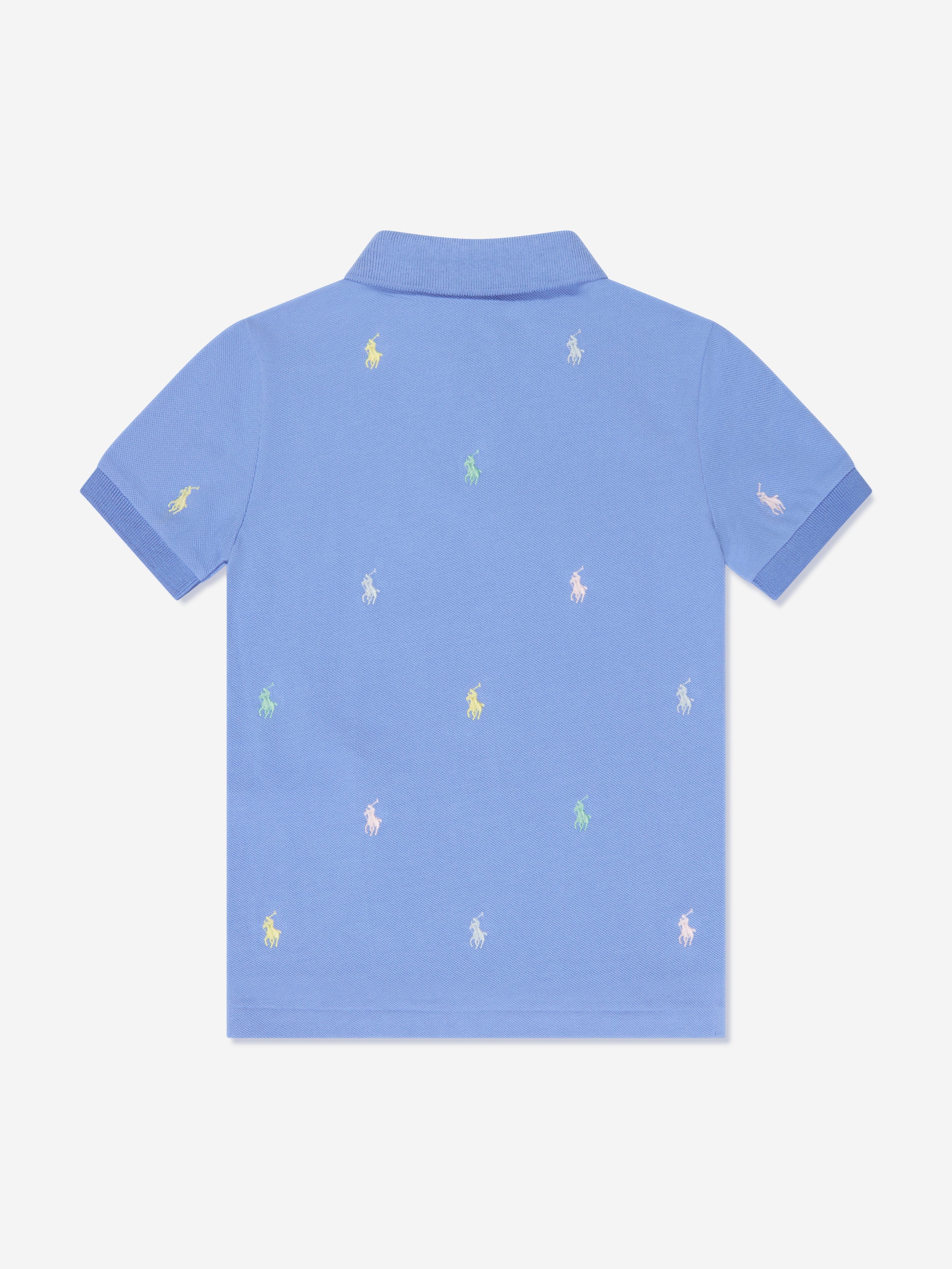 Ralph Lauren Boys Logo Polo Shirt in Blue