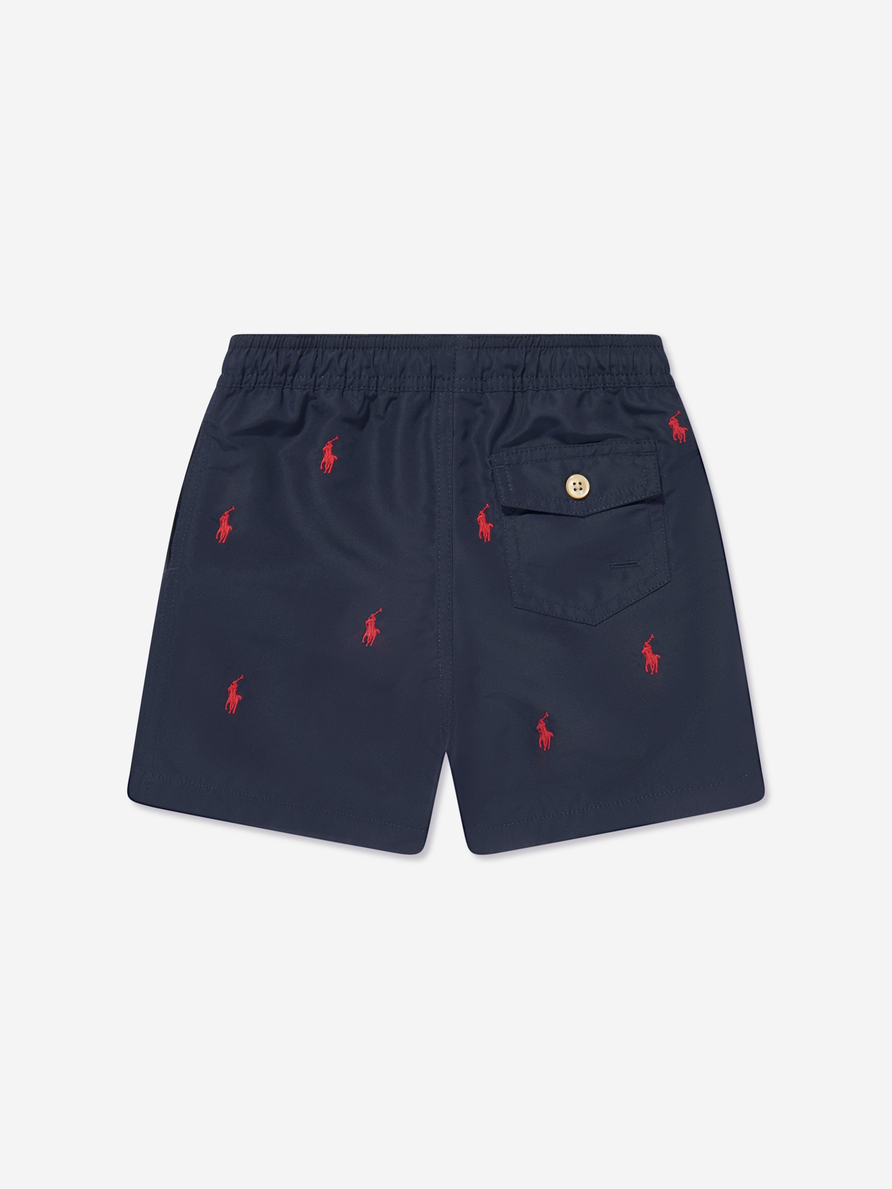 Ralph Lauren Boys Logo Swim Shorts in Navy