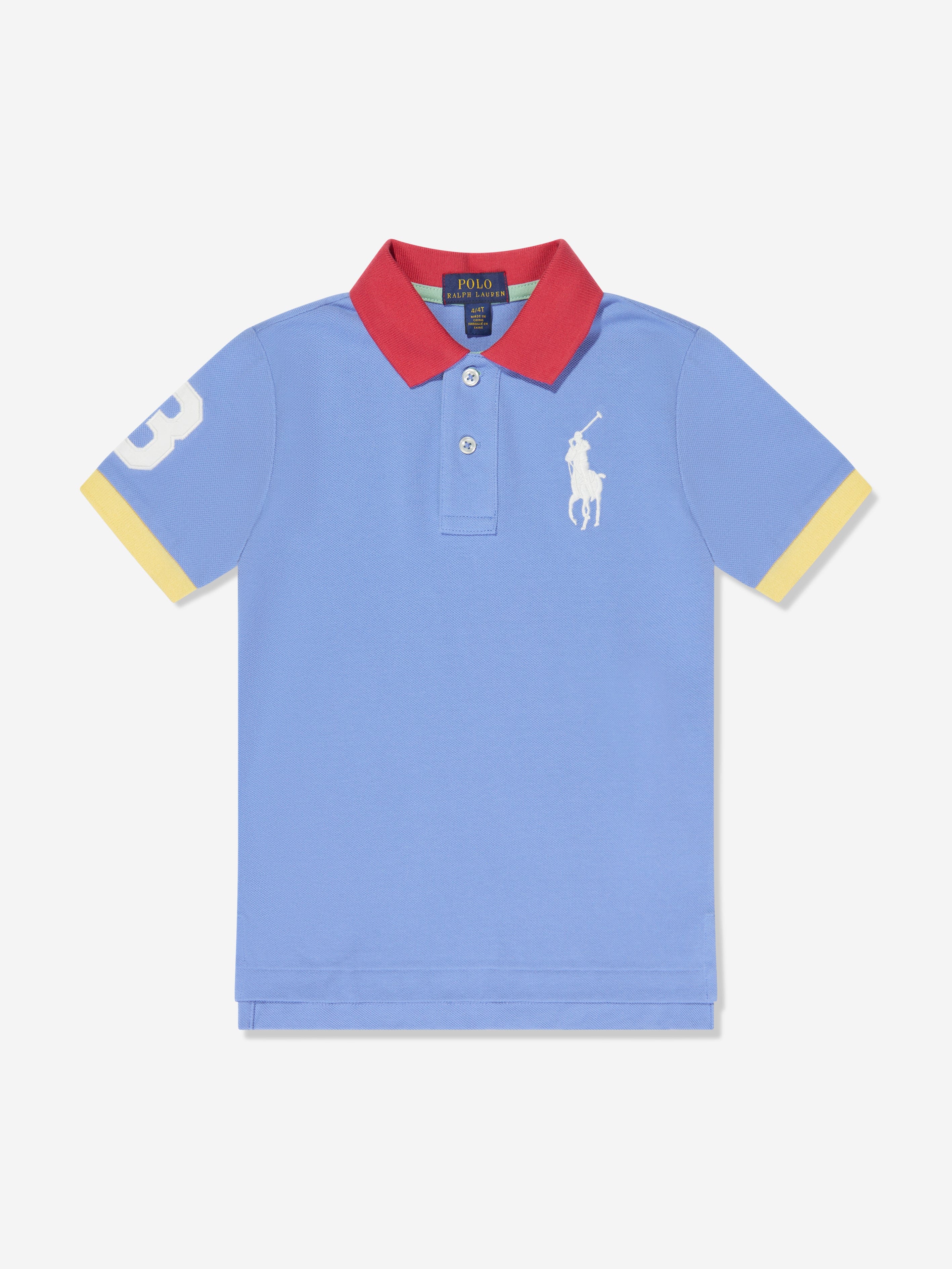 Ralph Lauren Boys Logo Polo Shirt in Blue