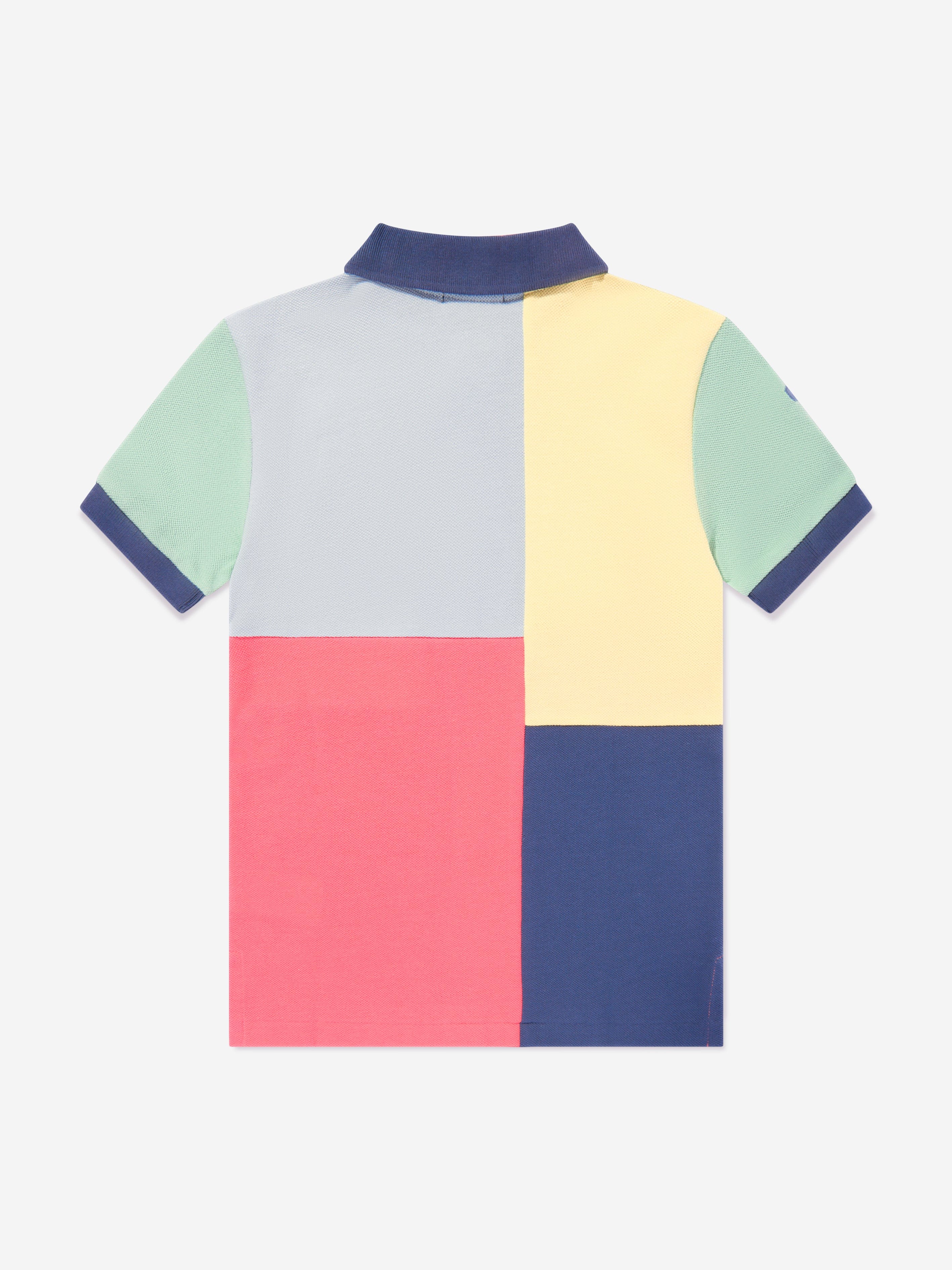 Ralph Lauren Boys Colourblock Polo Shirt in Multicolour