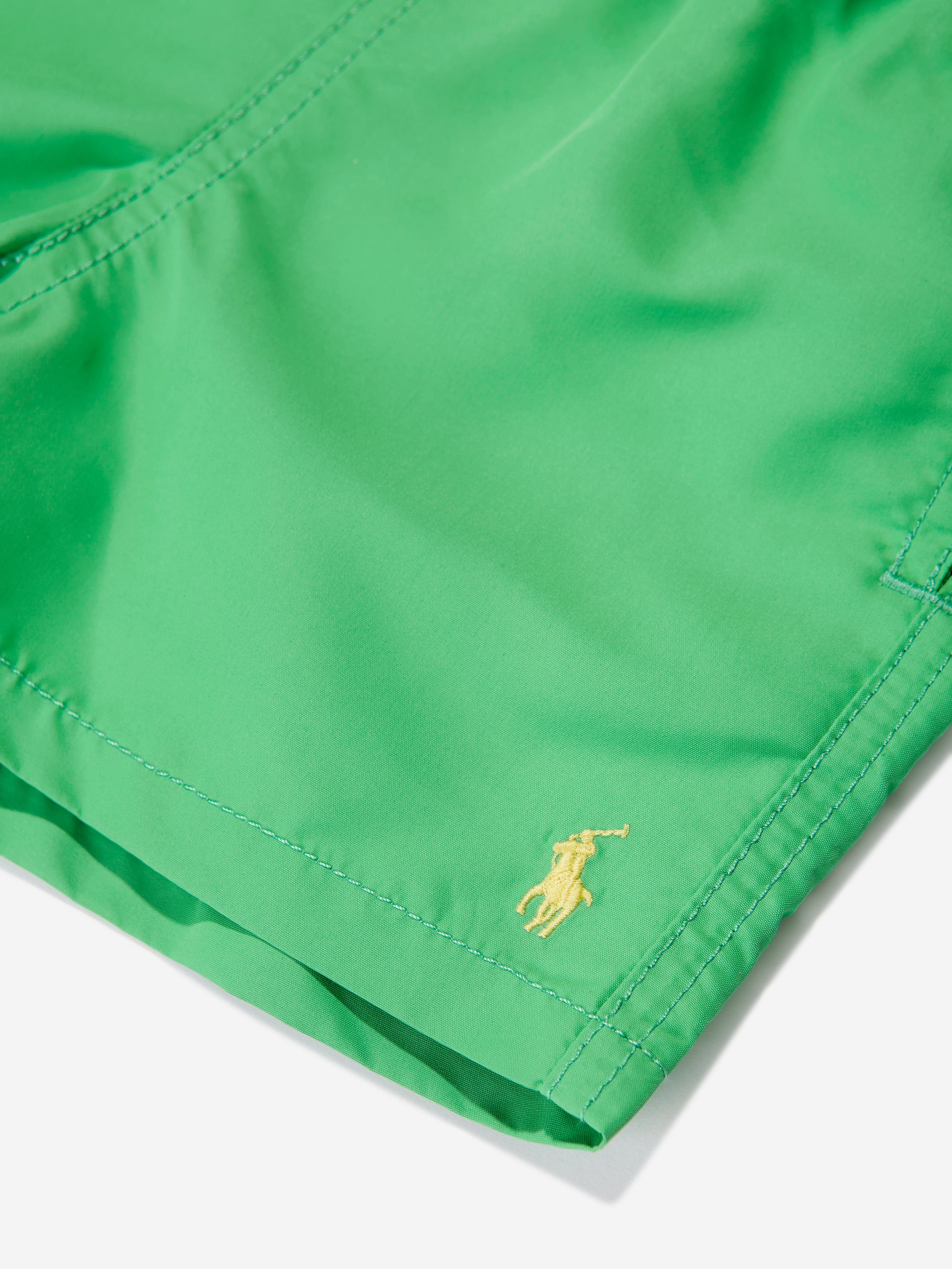 Ralph Lauren Boys Logo Swim Shorts in Green