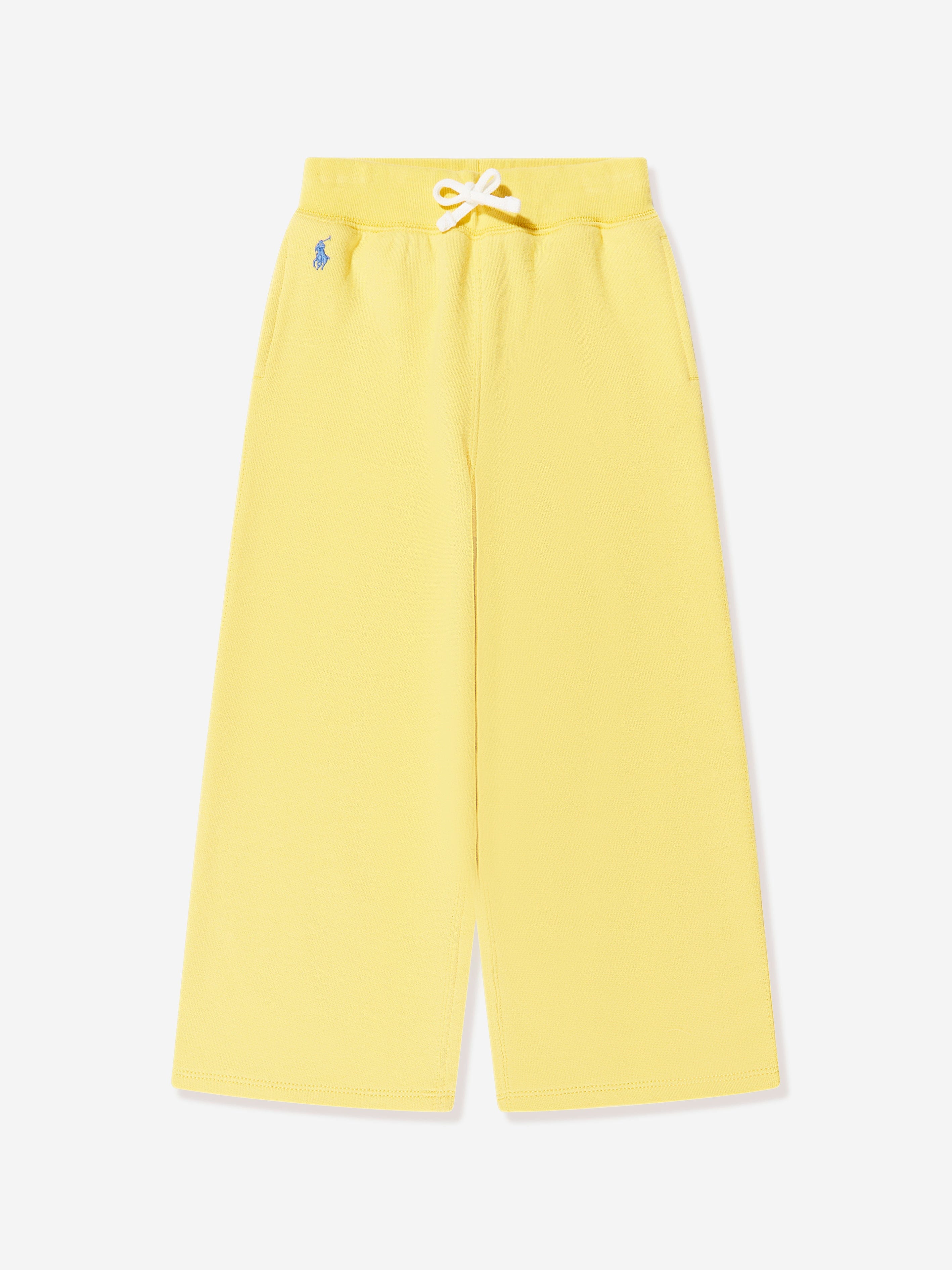 Ralph Lauren Girls Logo Joggers in Yellow