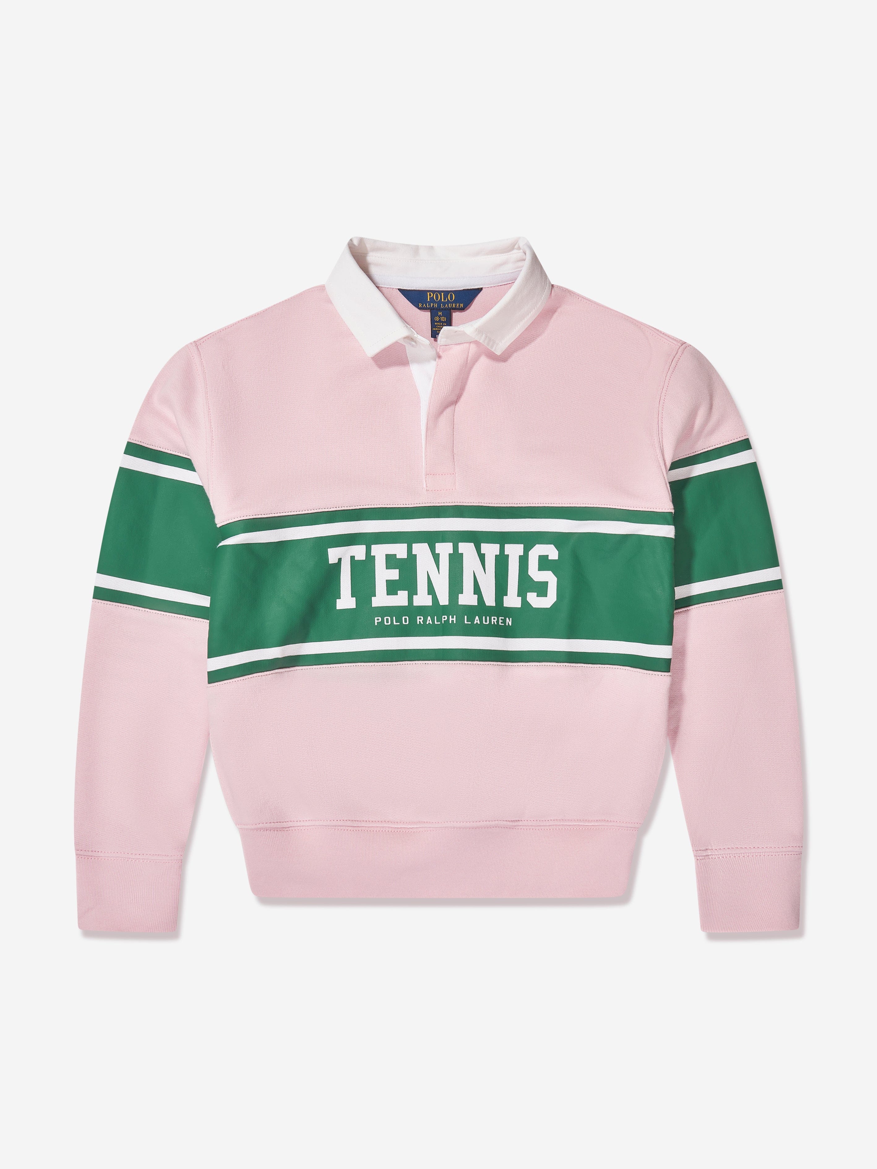 Ralph Lauren Girls Rugby Fleece Sweatshirt in Pink