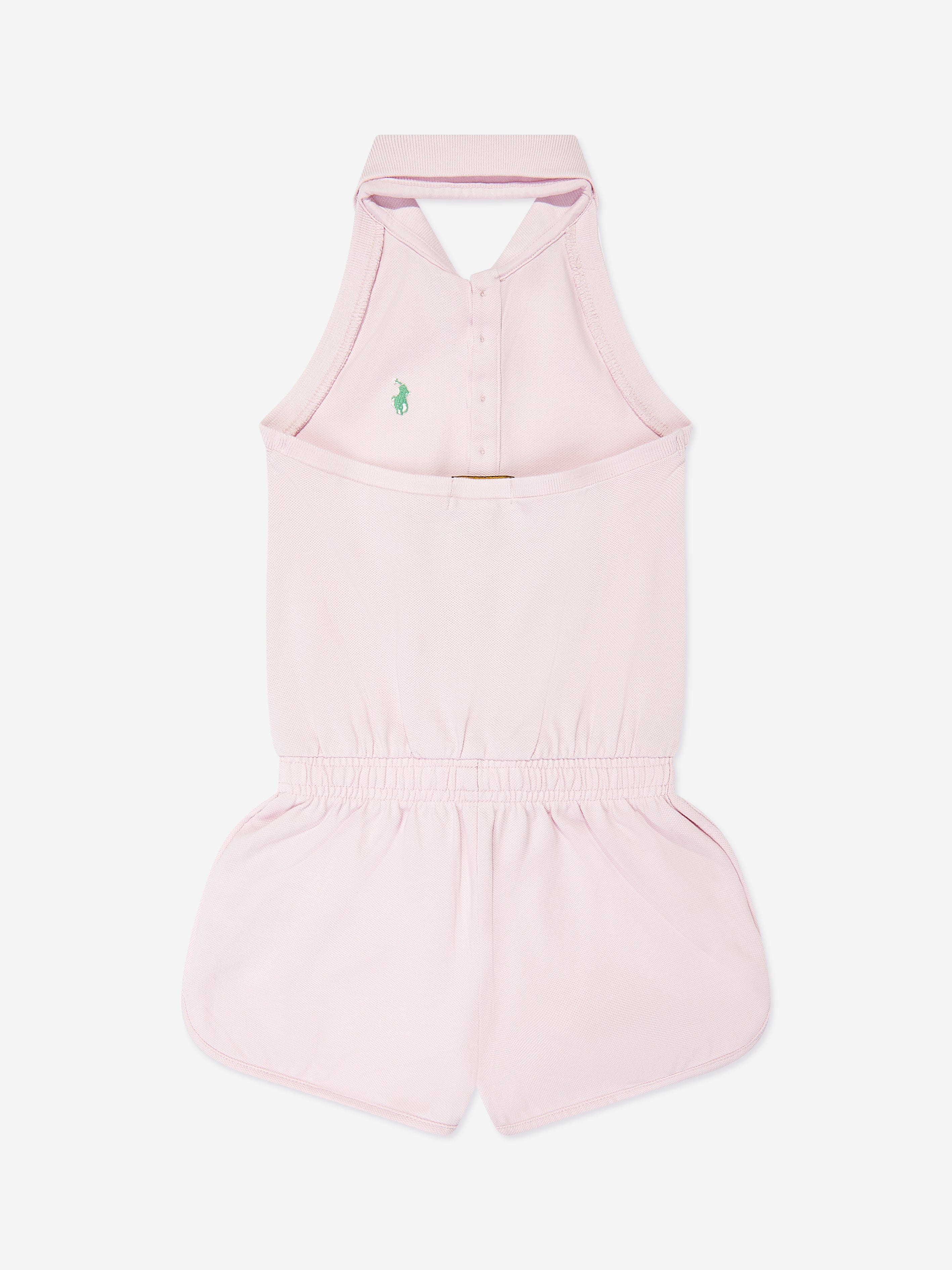 Ralph Lauren Girls Halterneck Playsuit in Pink