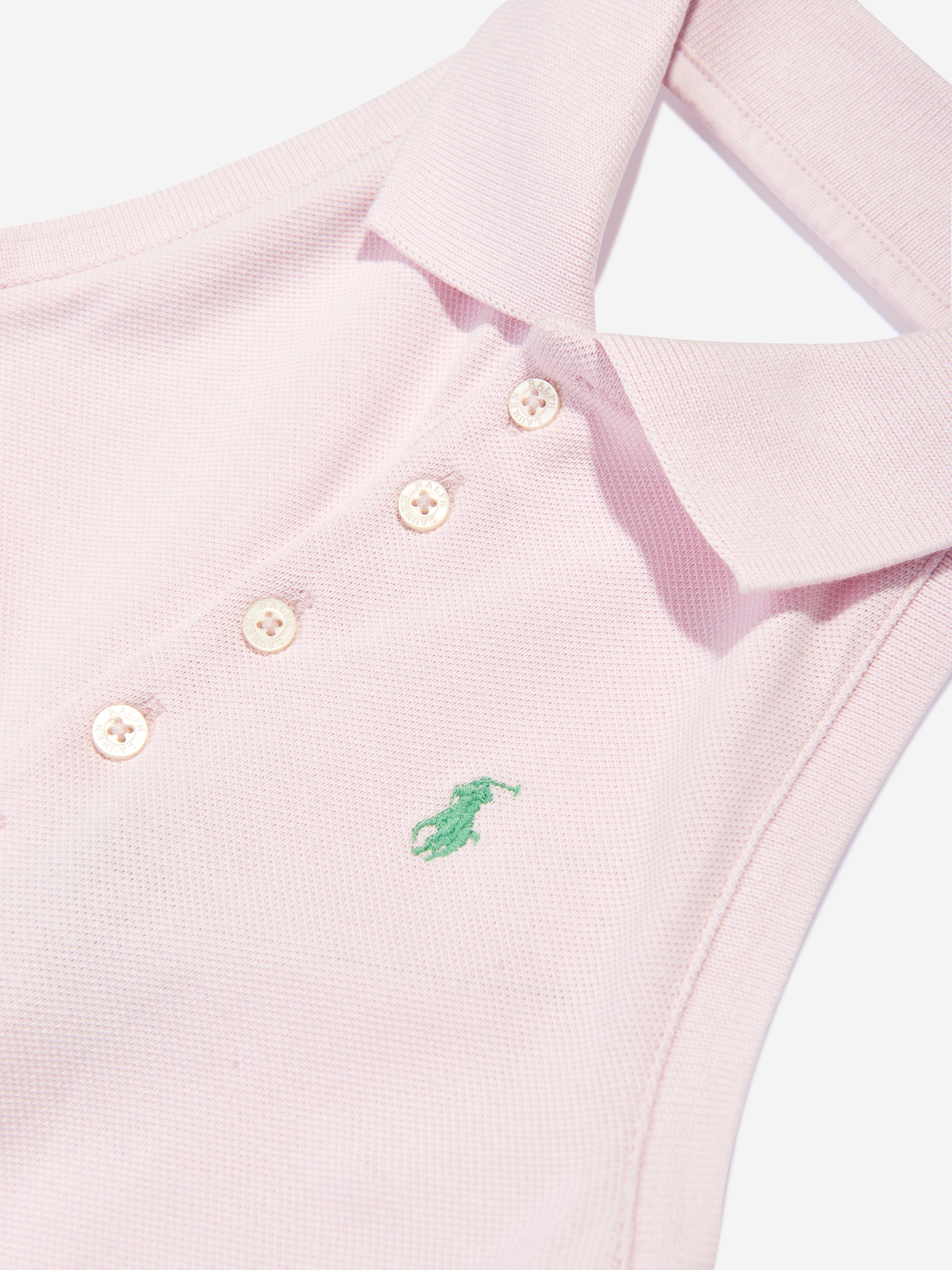 Ralph Lauren Girls Halterneck Playsuit in Pink