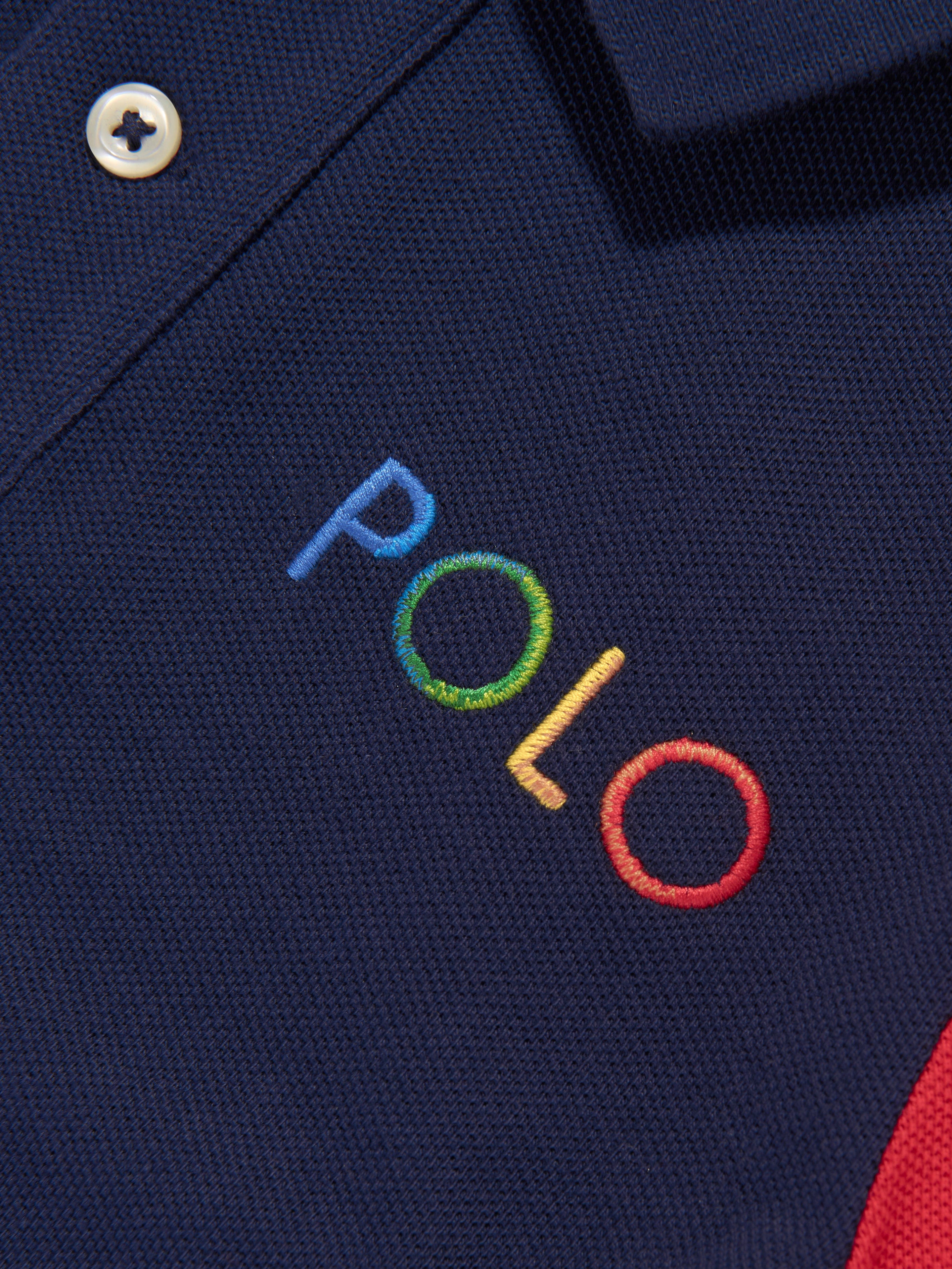 Ralph Lauren Boys Logo Polo Shirt in Navy