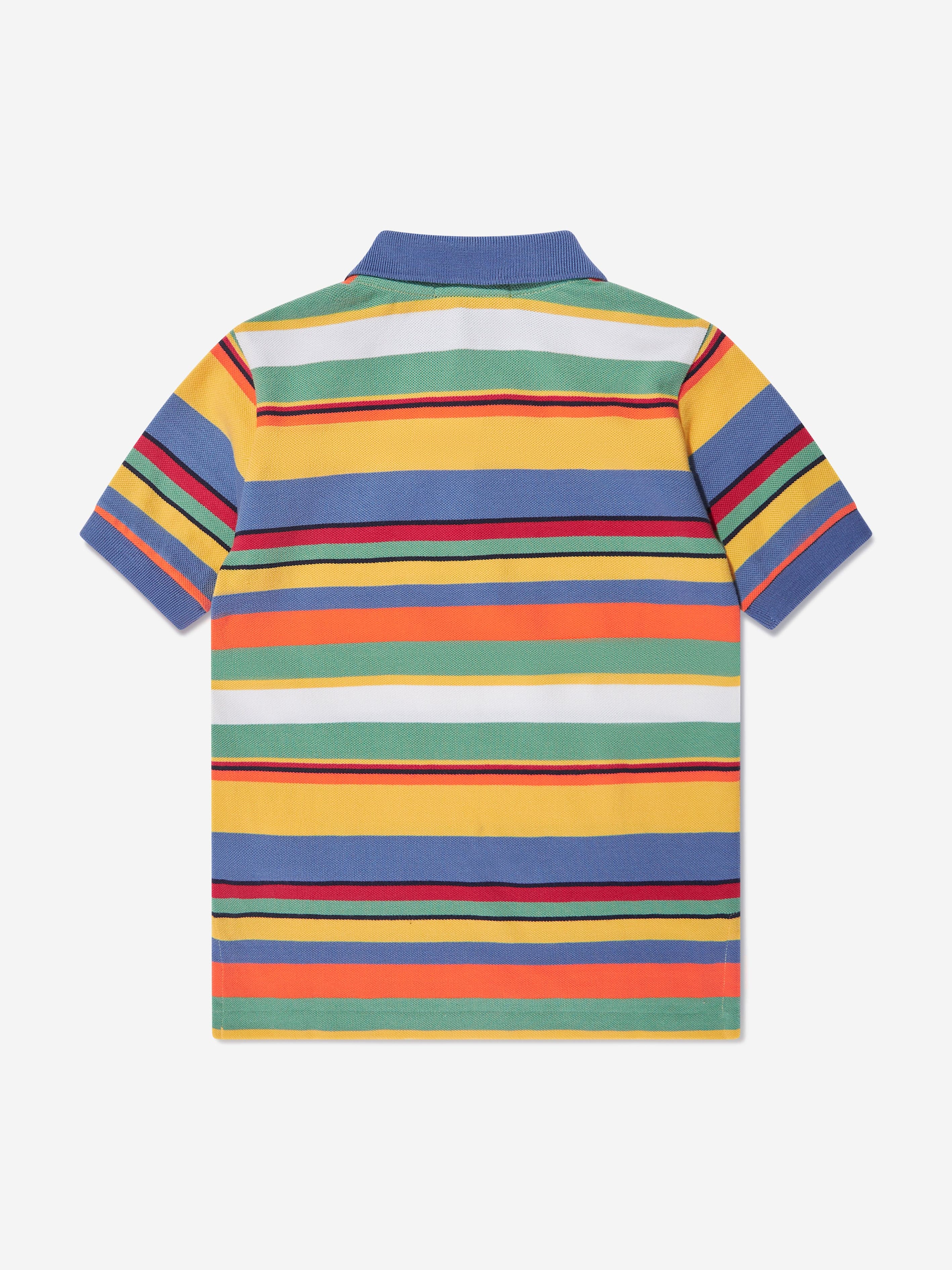 Ralph Lauren Boys Striped Polo Shirt in Multicolour