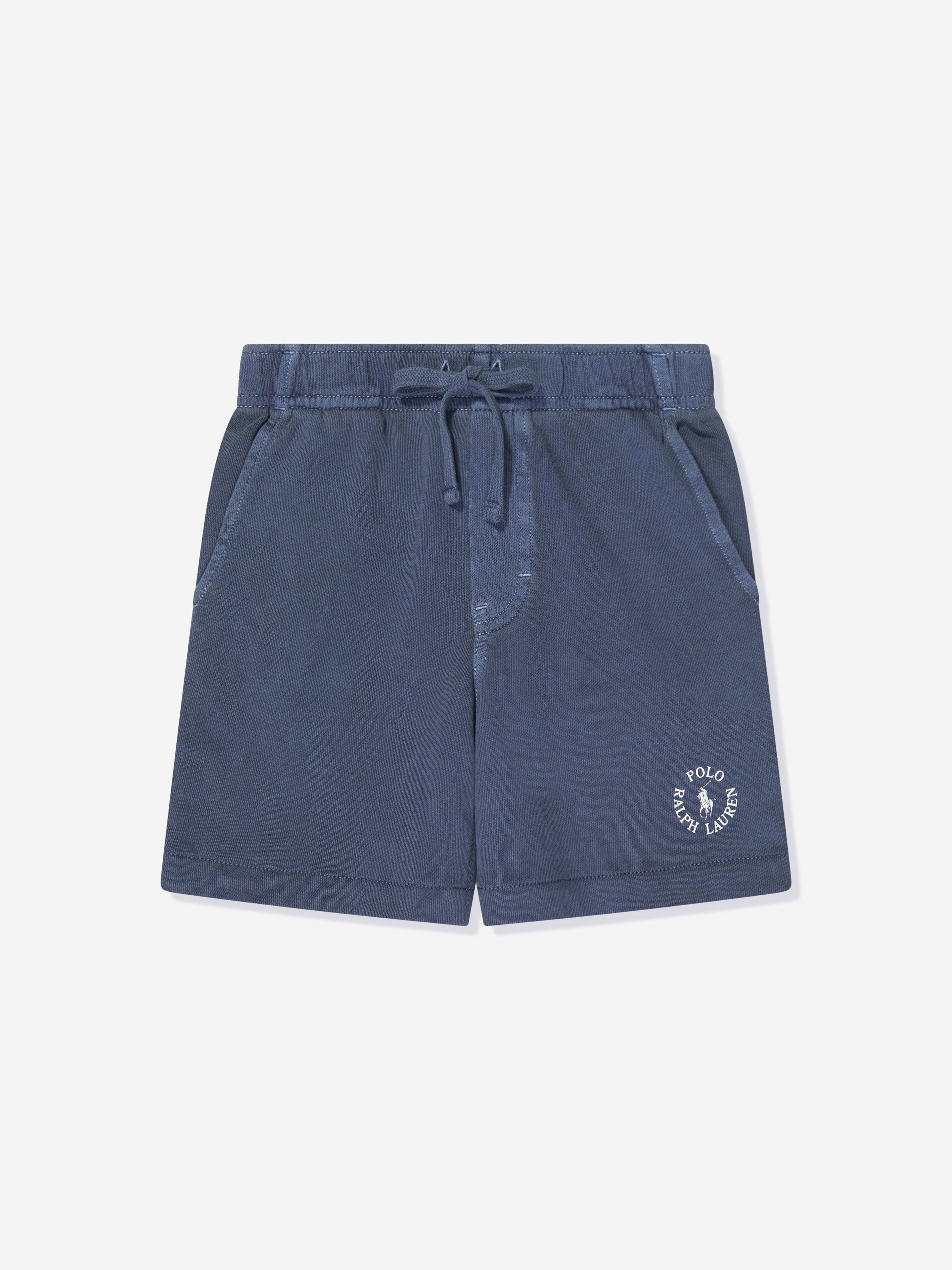 Ralph Lauren Boys Polo Logo Shorts in Navy