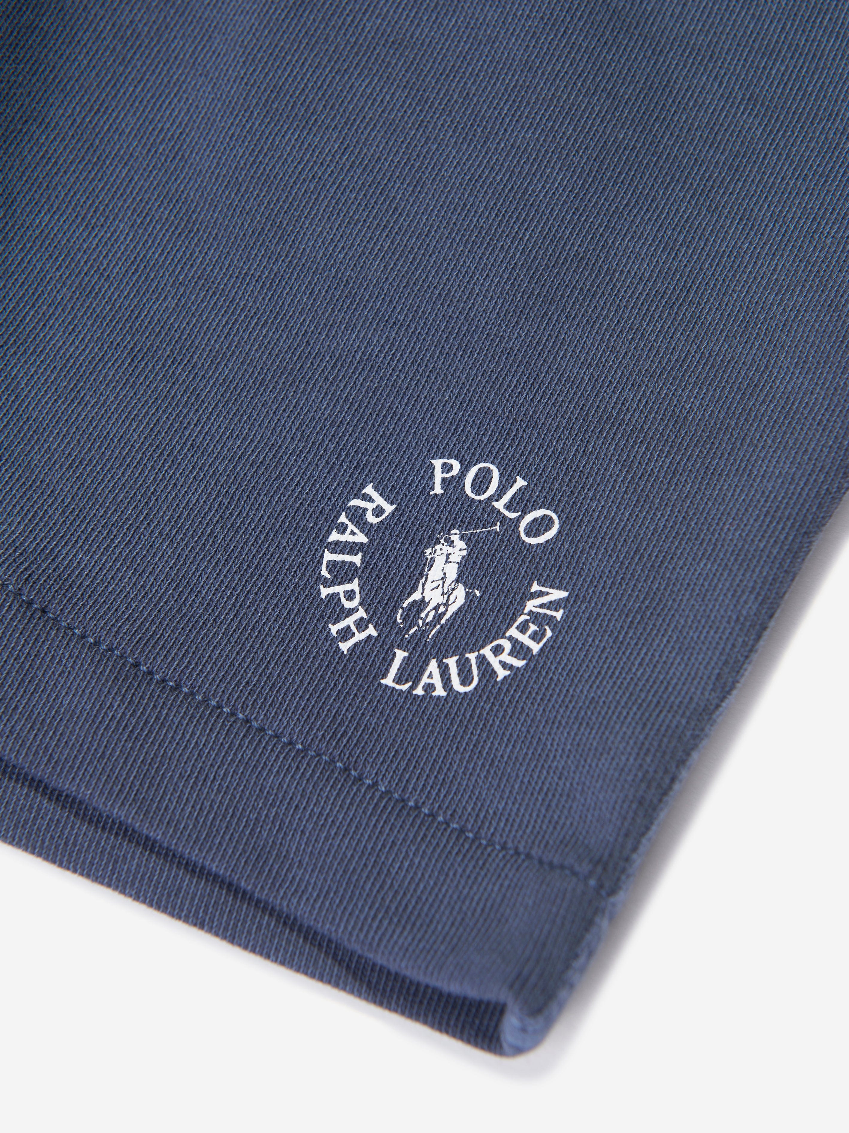 Ralph Lauren Boys Polo Logo Shorts in Navy