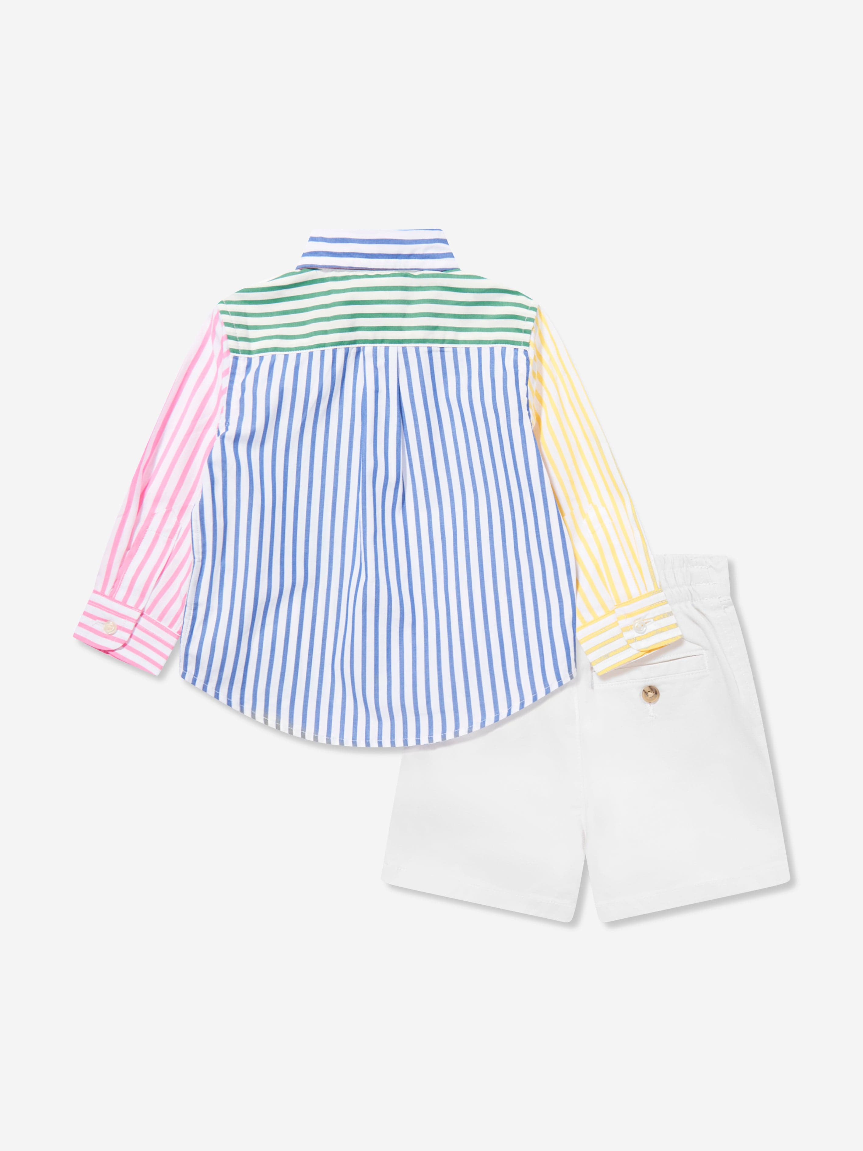 Ralph Lauren Baby Boys Polo Golf Short Set in Multicolour