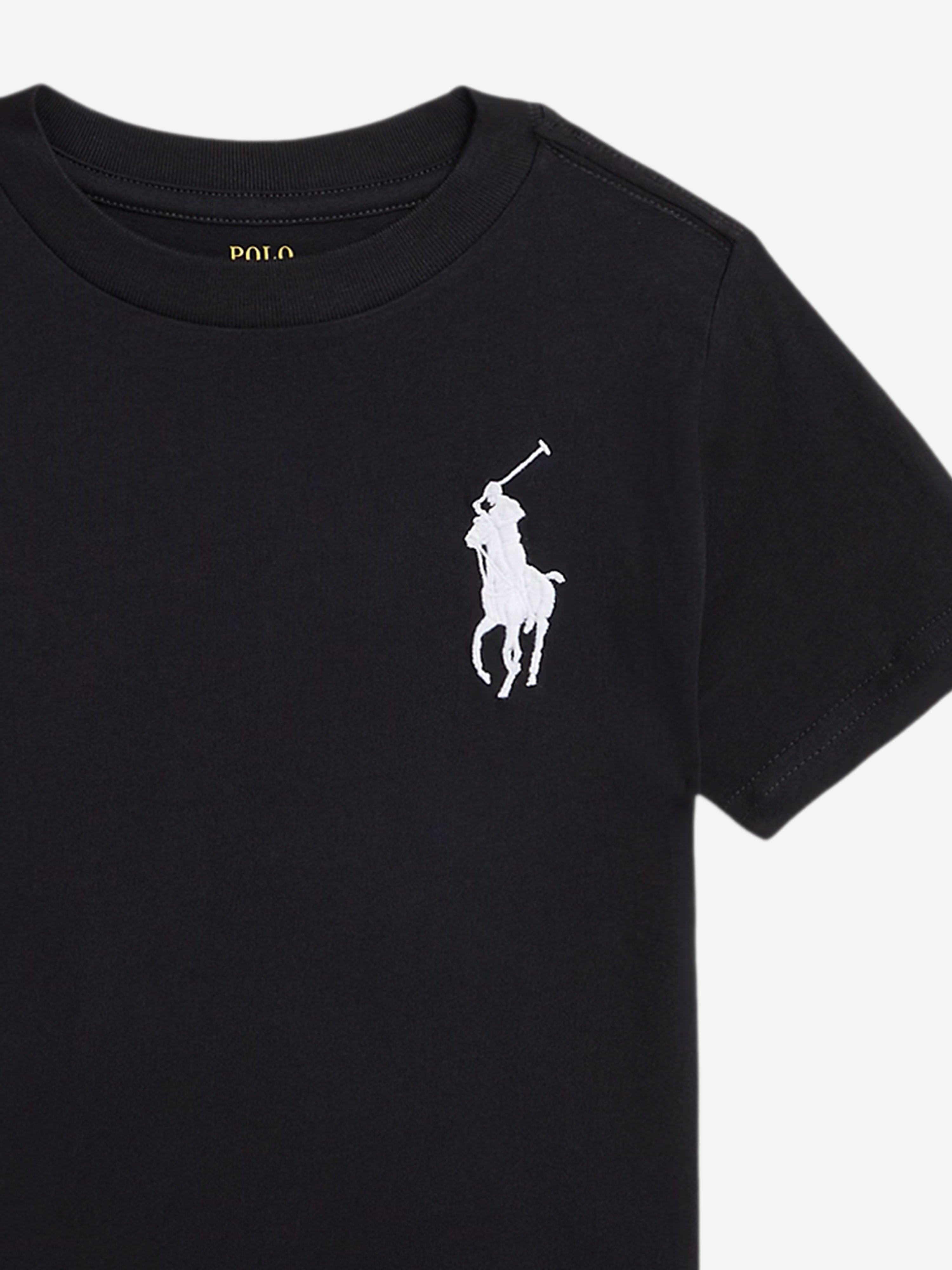 Ralph Lauren Boys Logo T-Shirt in Black