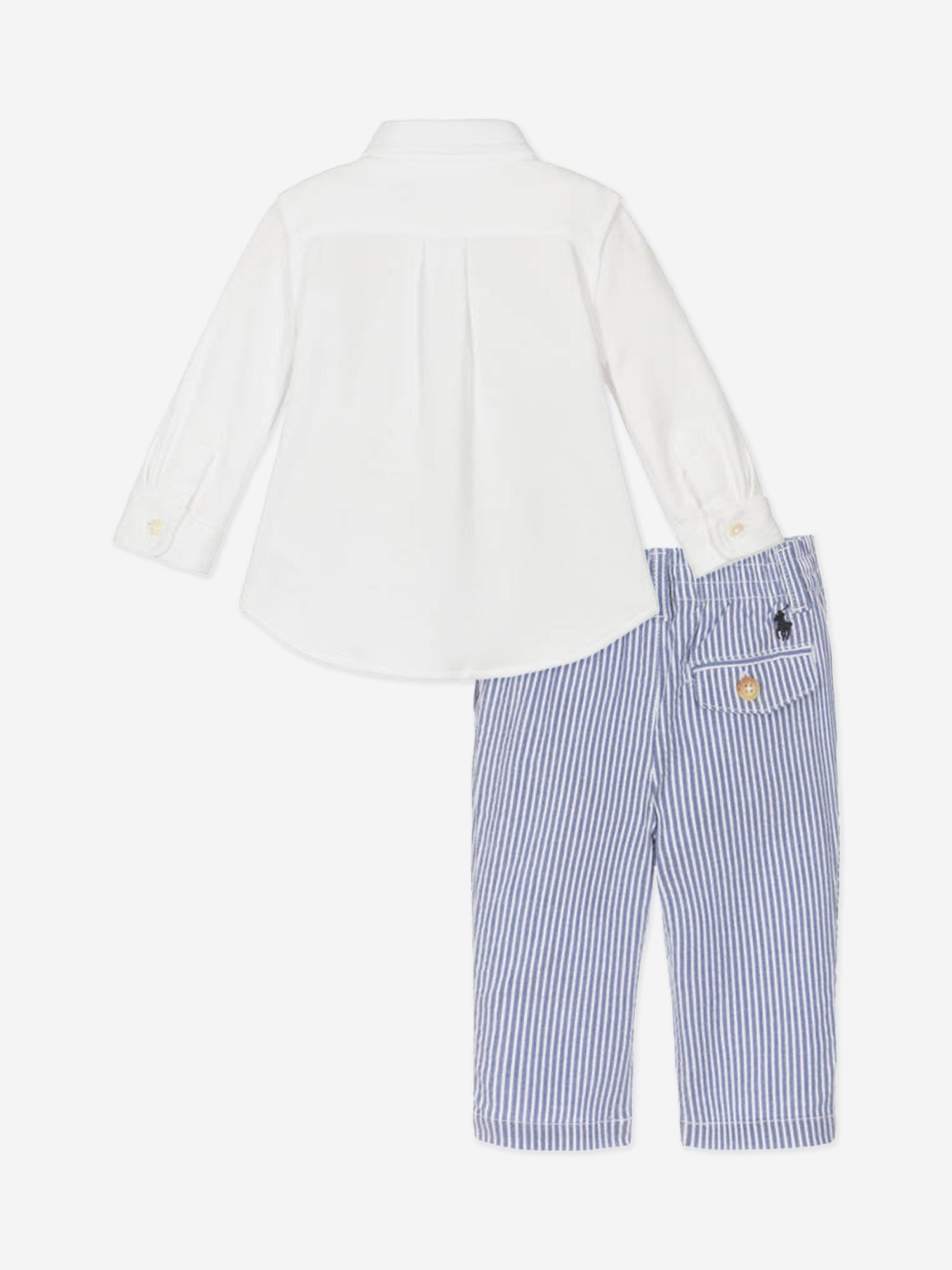Ralph Lauren Baby Boys Trouser Set in Blue