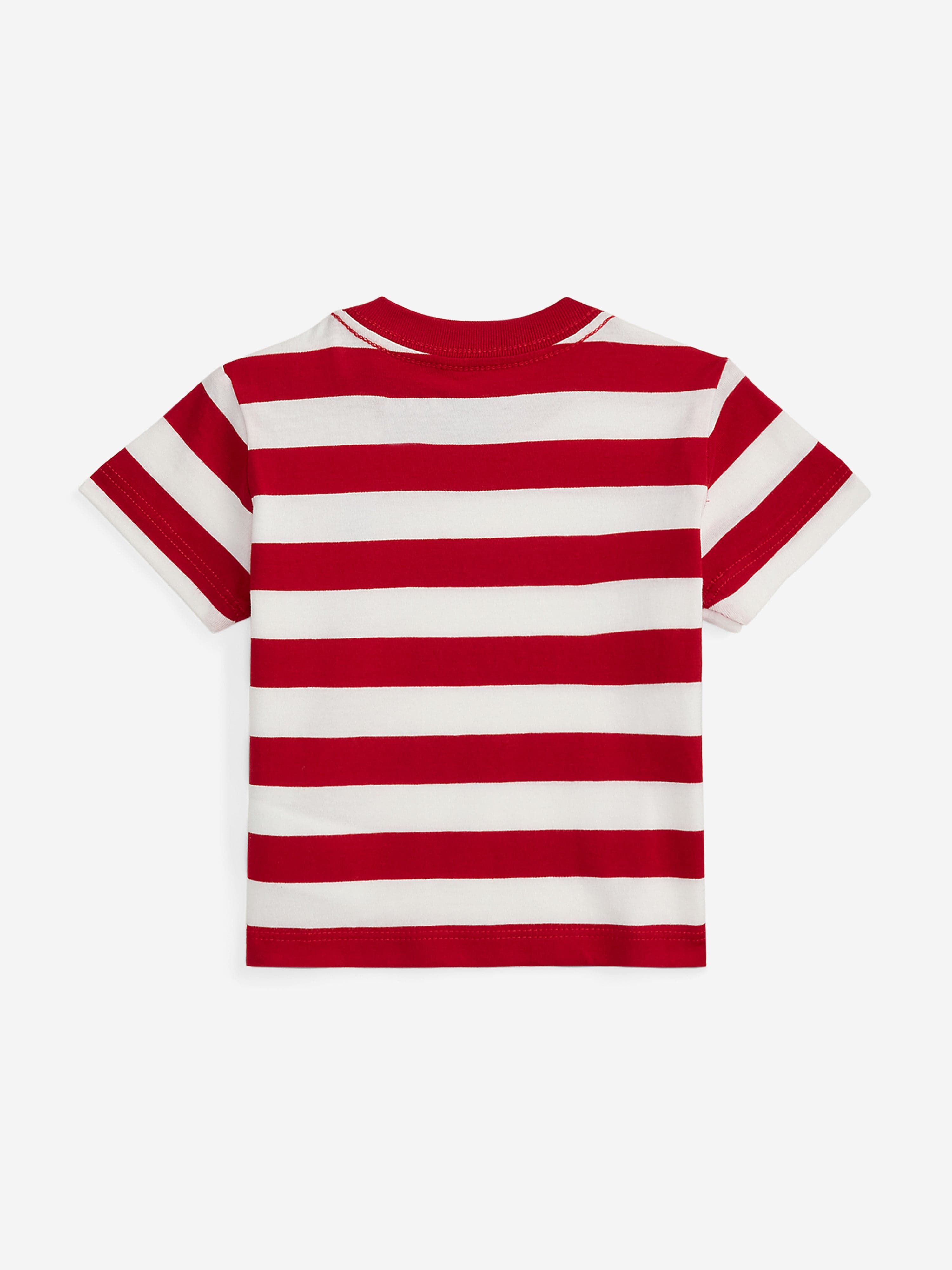 Ralph Lauren Baby Boys Striped Jersey T-Shirt in Red