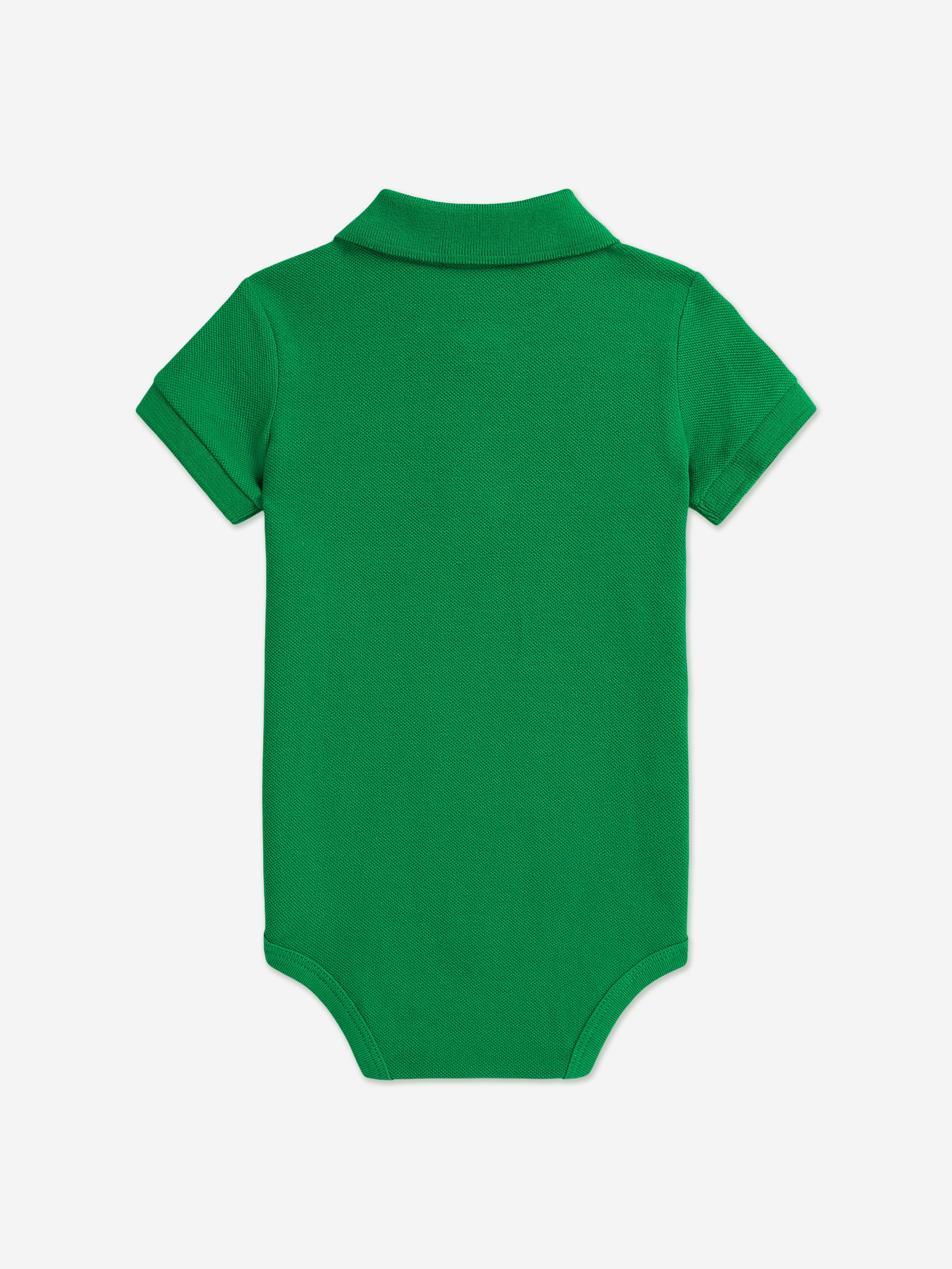 Ralph Lauren Baby Boys Logo Bodysuit in Green