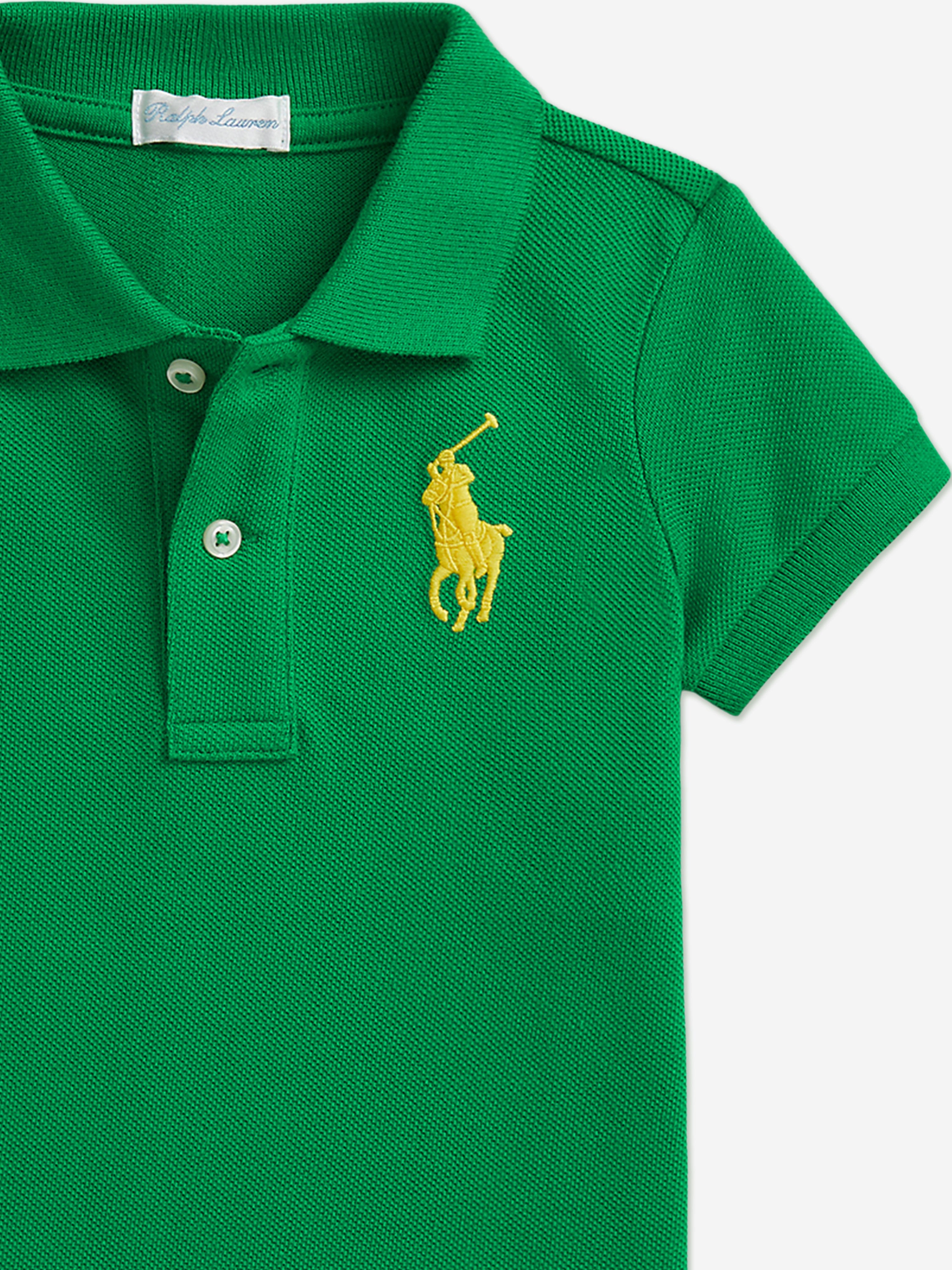 Ralph Lauren Baby Boys Logo Bodysuit in Green