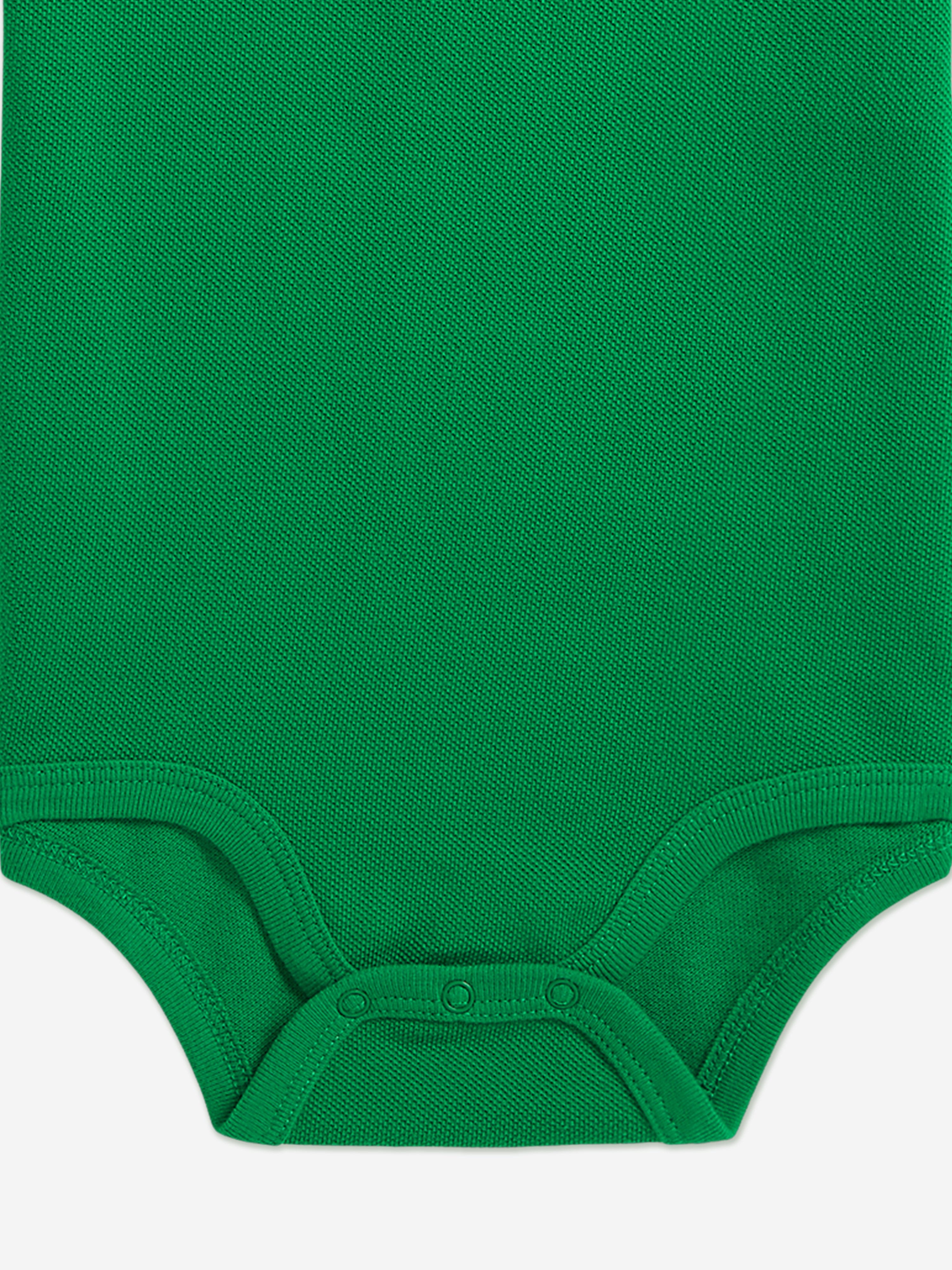 Ralph Lauren Baby Boys Logo Bodysuit in Green