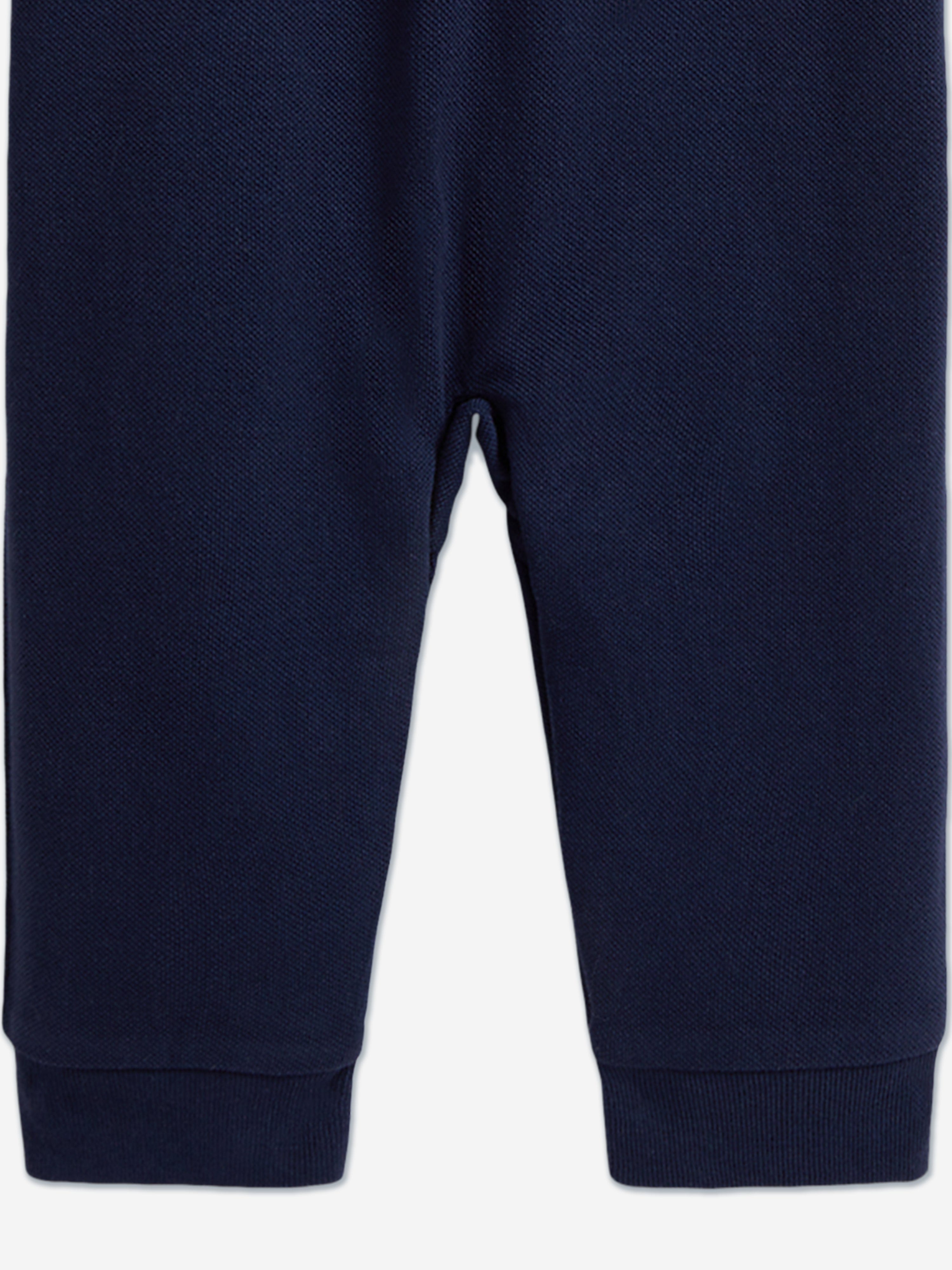 Ralph Lauren Baby Boys Polo Romper in Navy