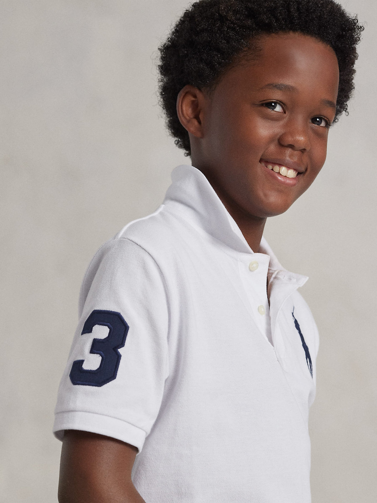 Ralph Lauren Boys Logo Polo Top in White