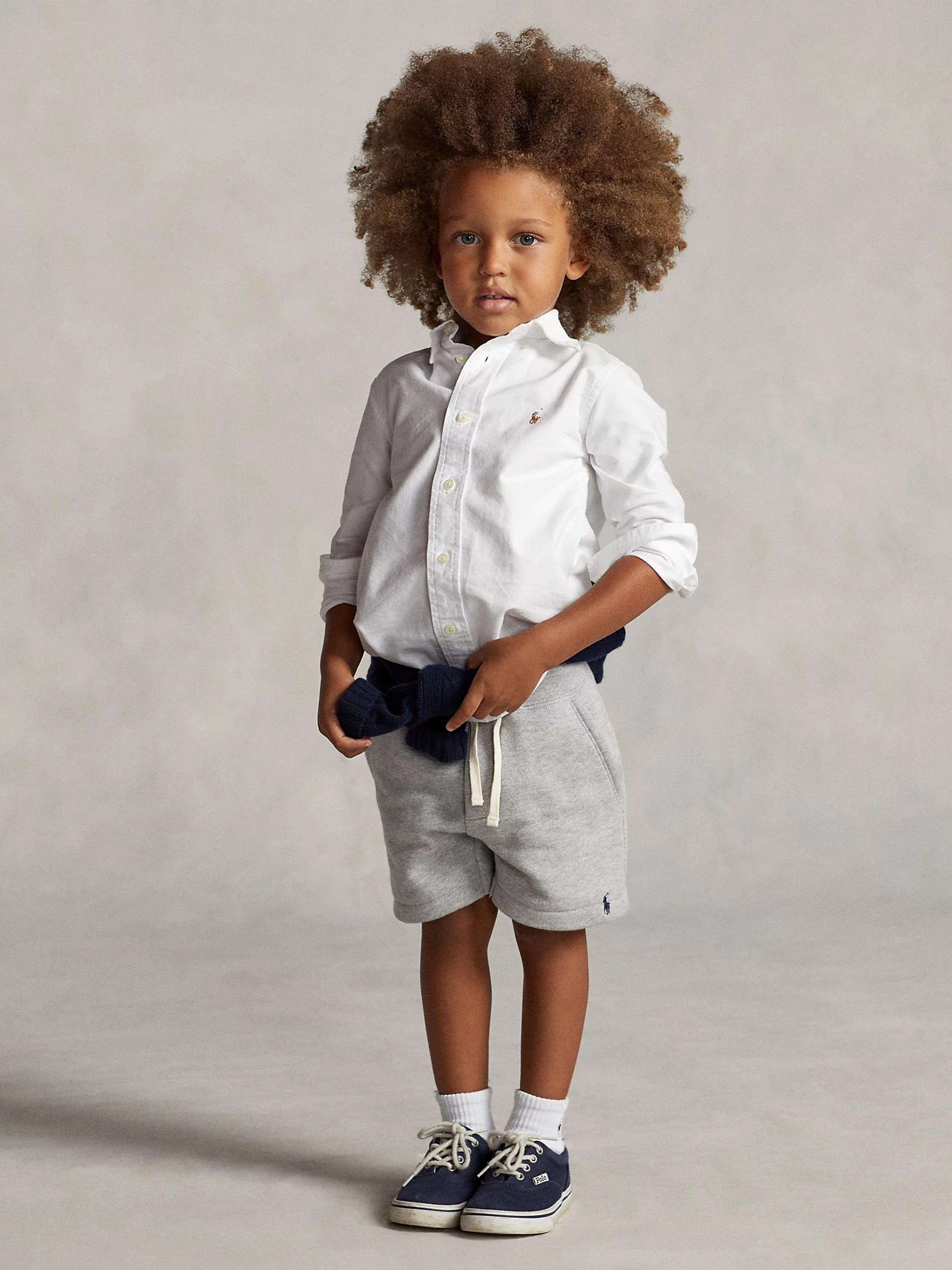 Ralph Lauren Boys Logo Oxford Shirt in White