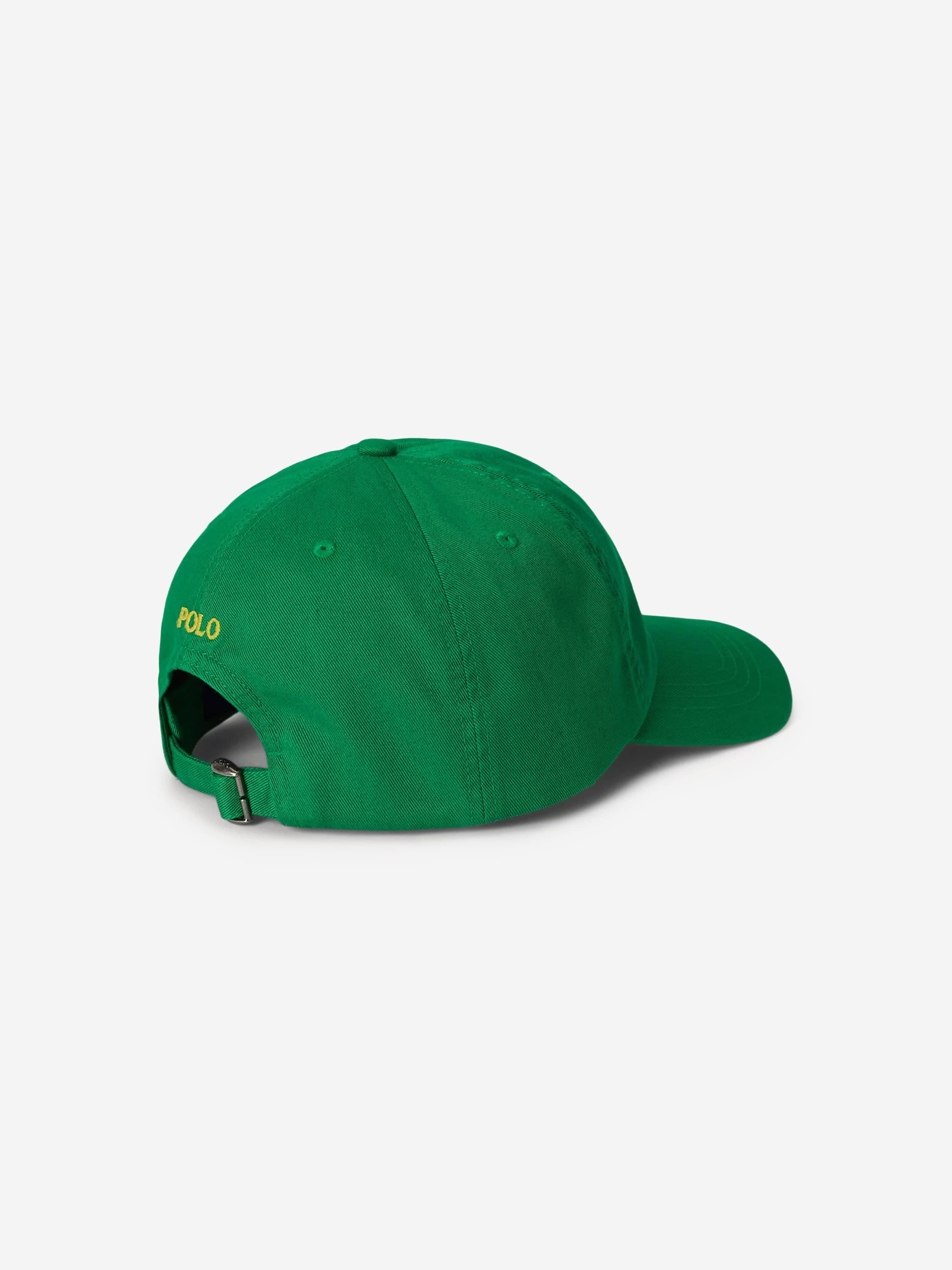 Ralph Lauren Boys Chino Twill Logo Cap in Green