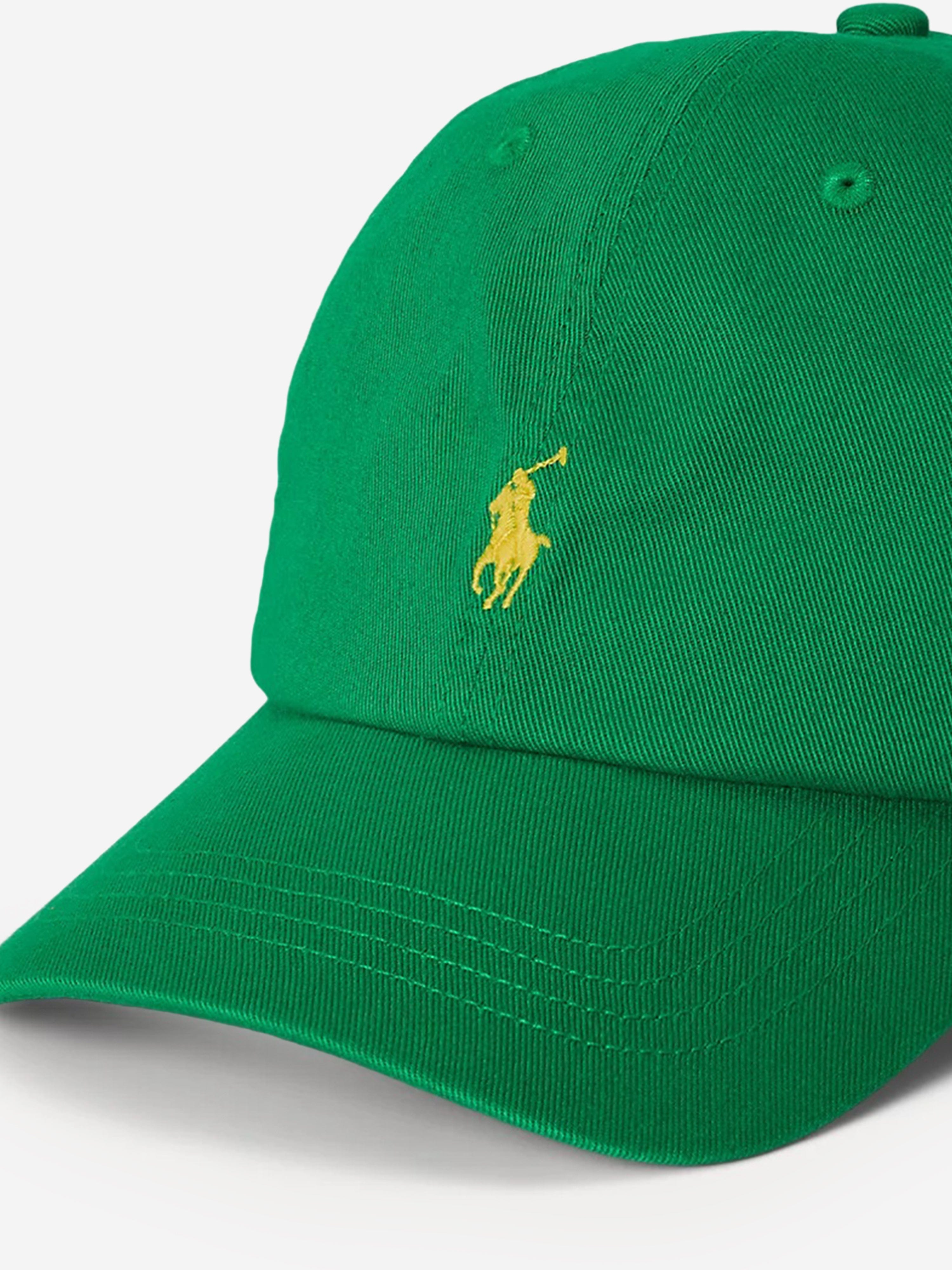 Ralph Lauren Boys Chino Twill Logo Cap in Green