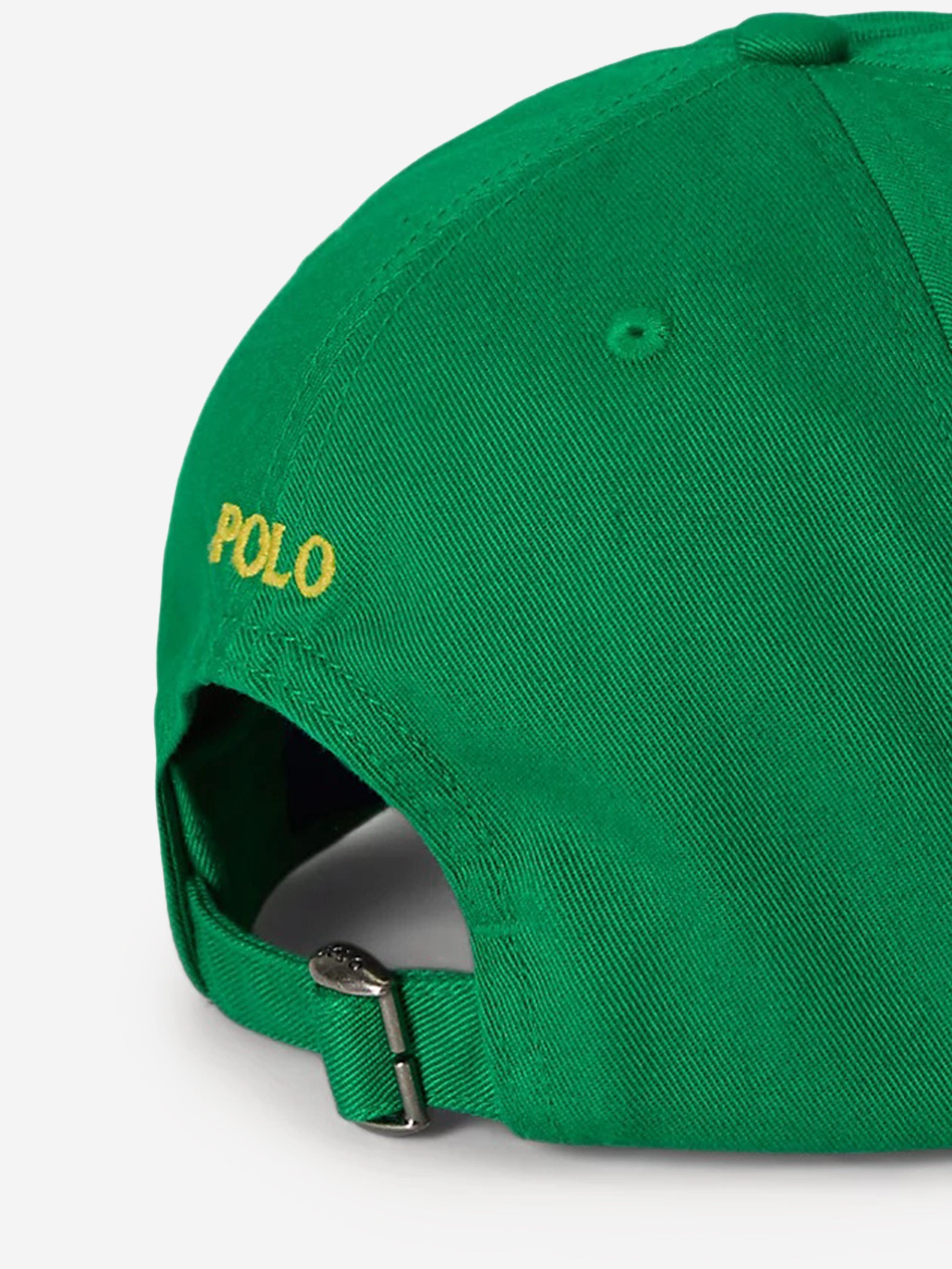 Ralph Lauren Boys Chino Twill Logo Cap in Green