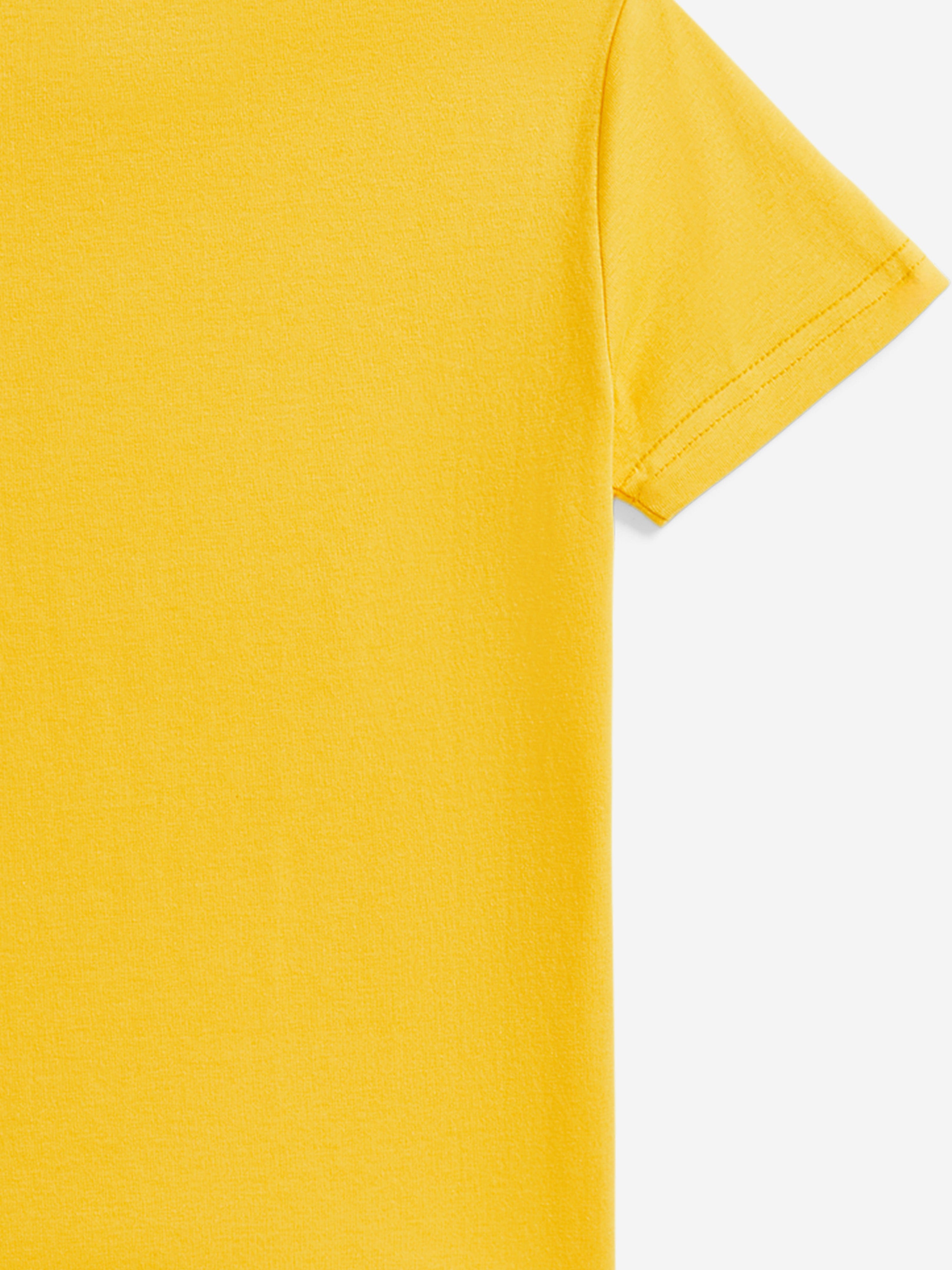 Ralph Lauren Boys Jersey Logo T-Shirt in Yellow