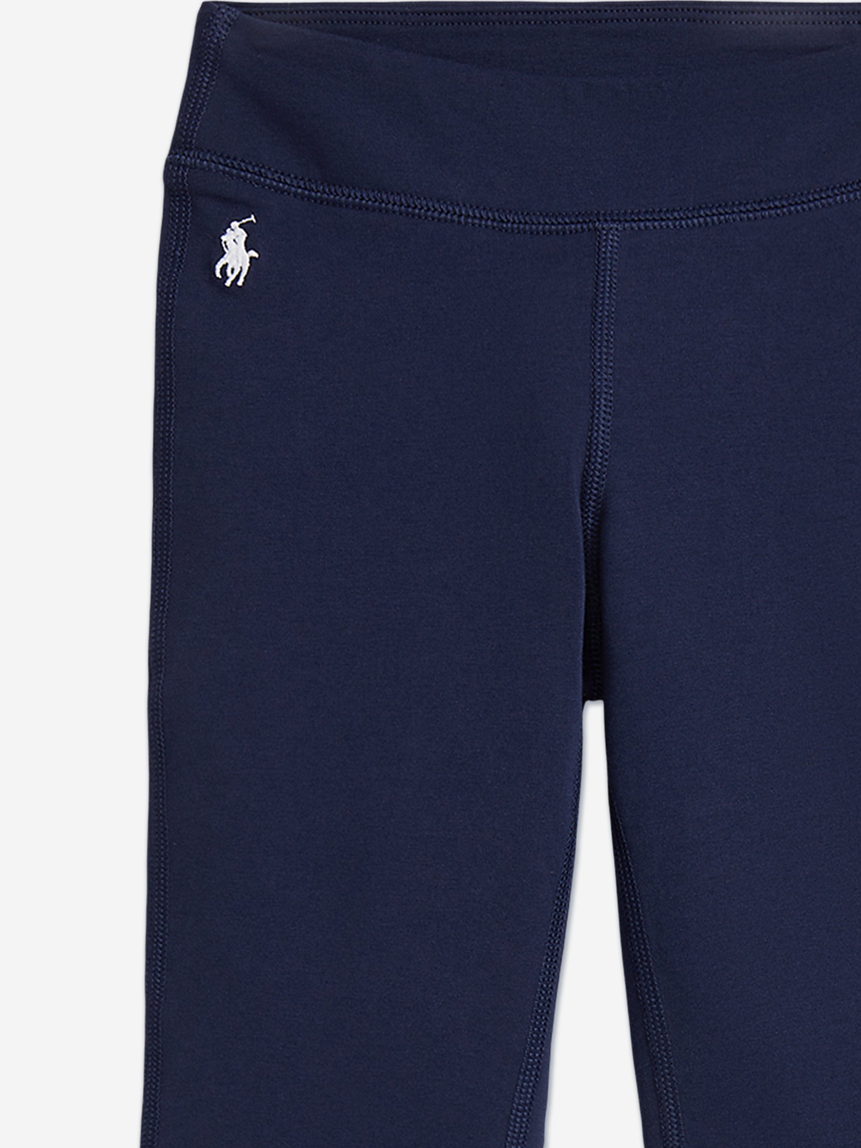 Ralph Lauren Girls Flared Leggings in Navy