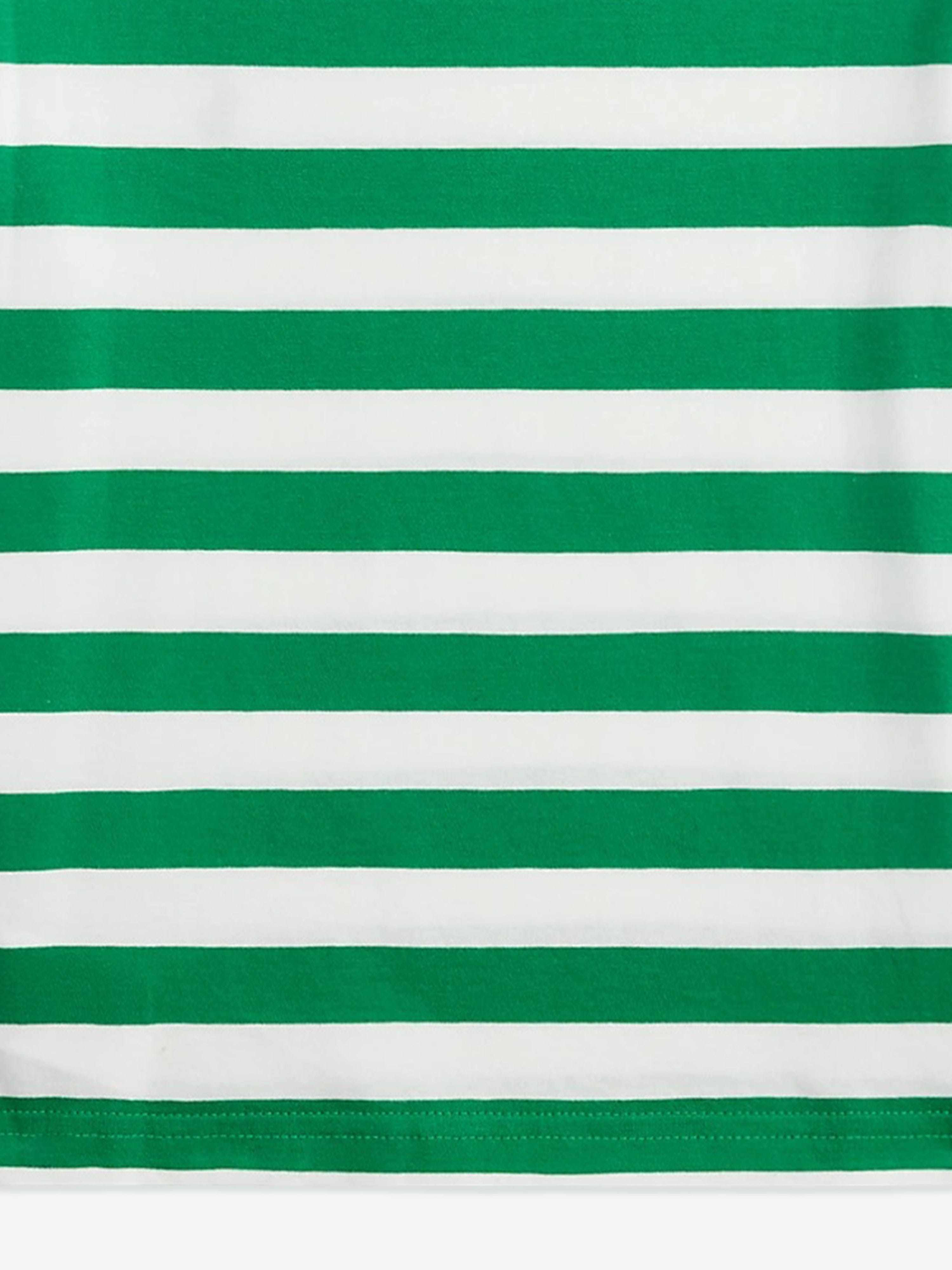 Ralph Lauren Boys Striped Logo T-Shirt in Green