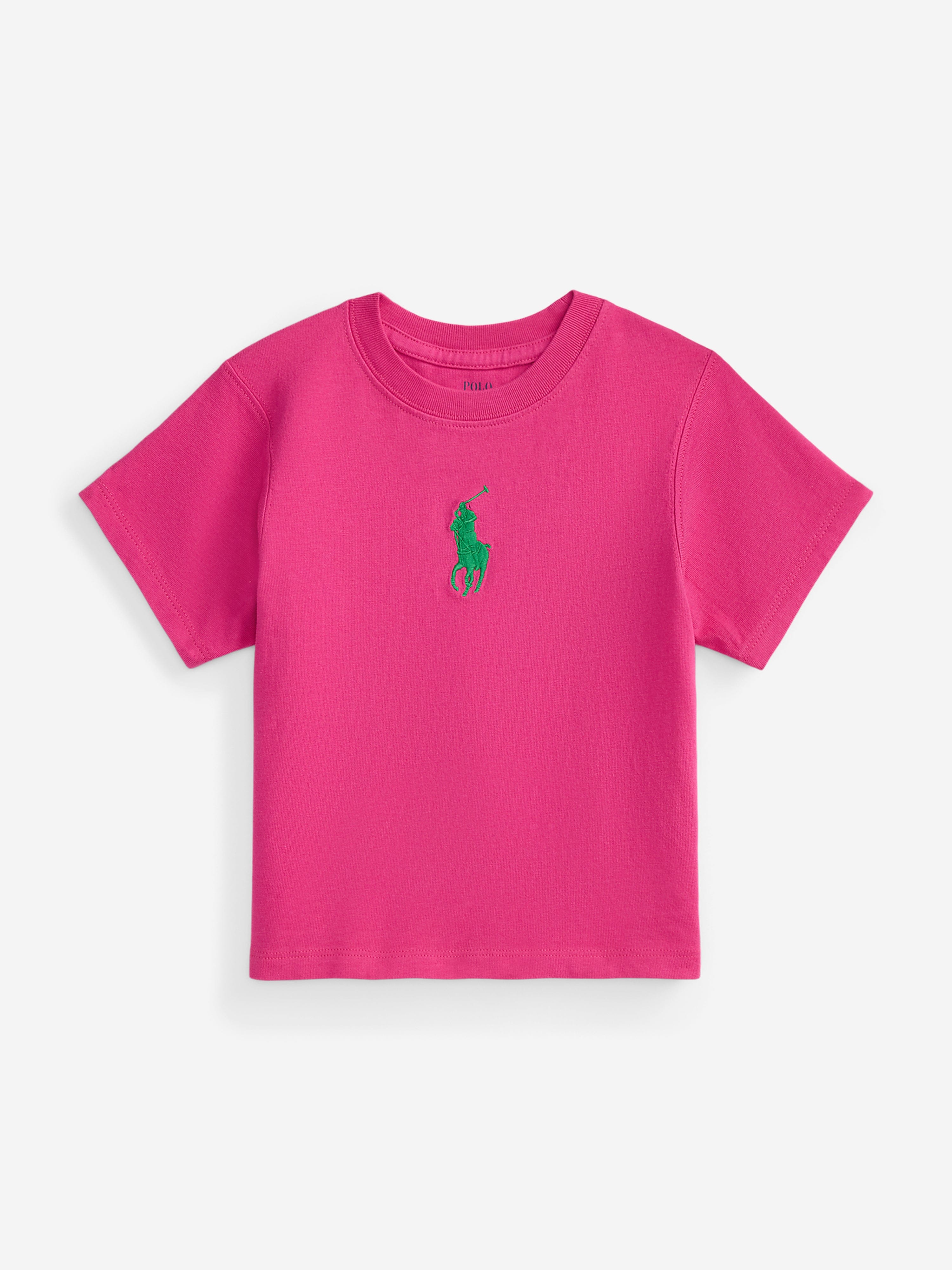 Ralph Lauren Girls Logo T-Shirt in Pink