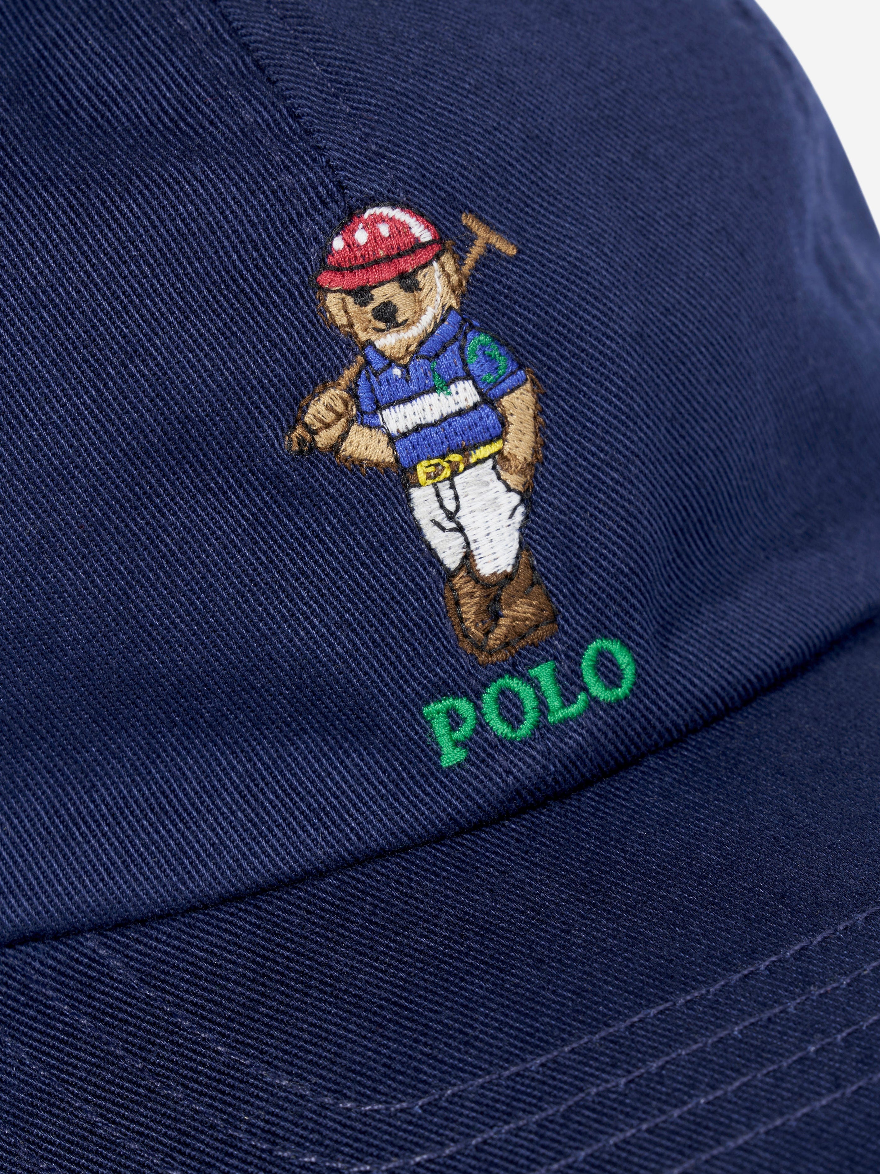 Ralph Lauren Boys Polo Bear Cap in Navy