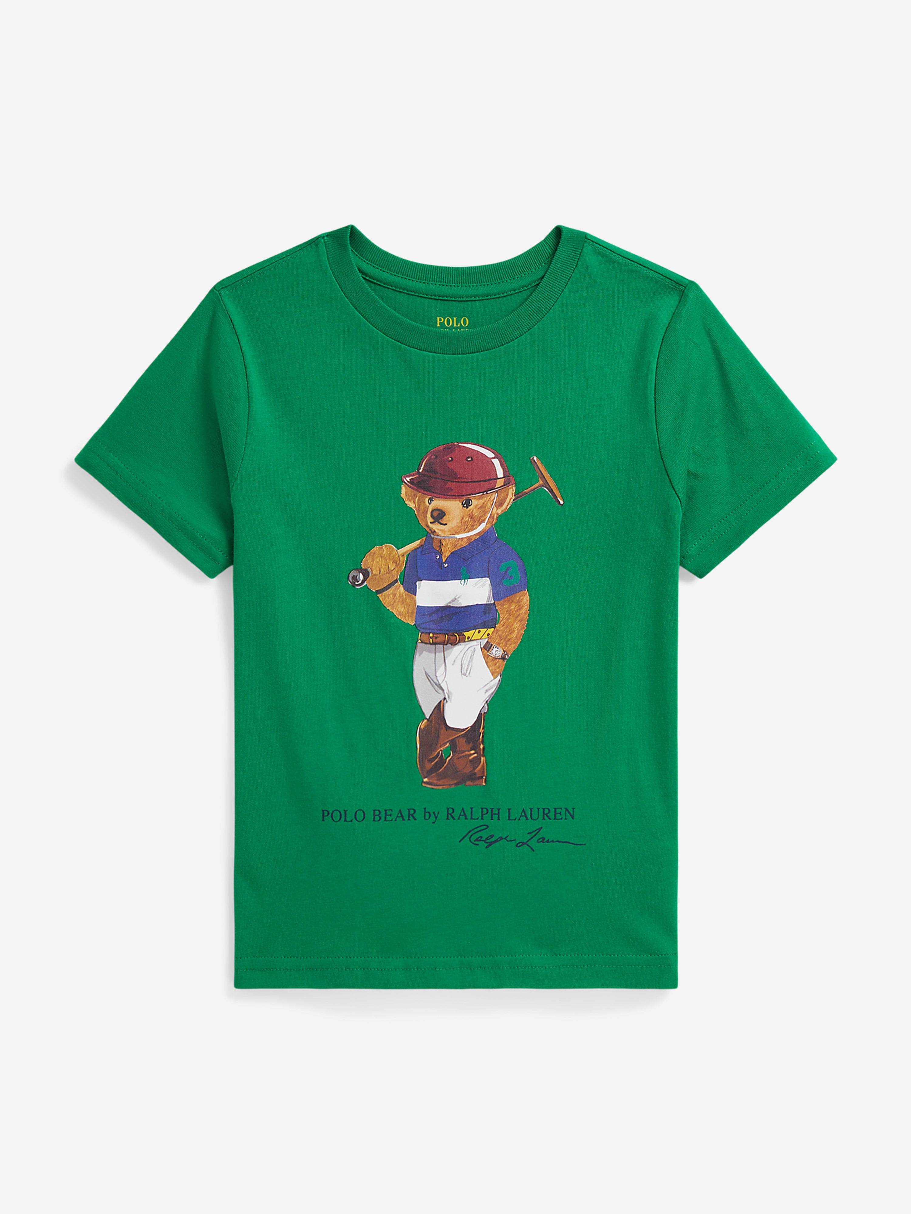 Ralph Lauren Boys Polo Bear T-Shirt in Green