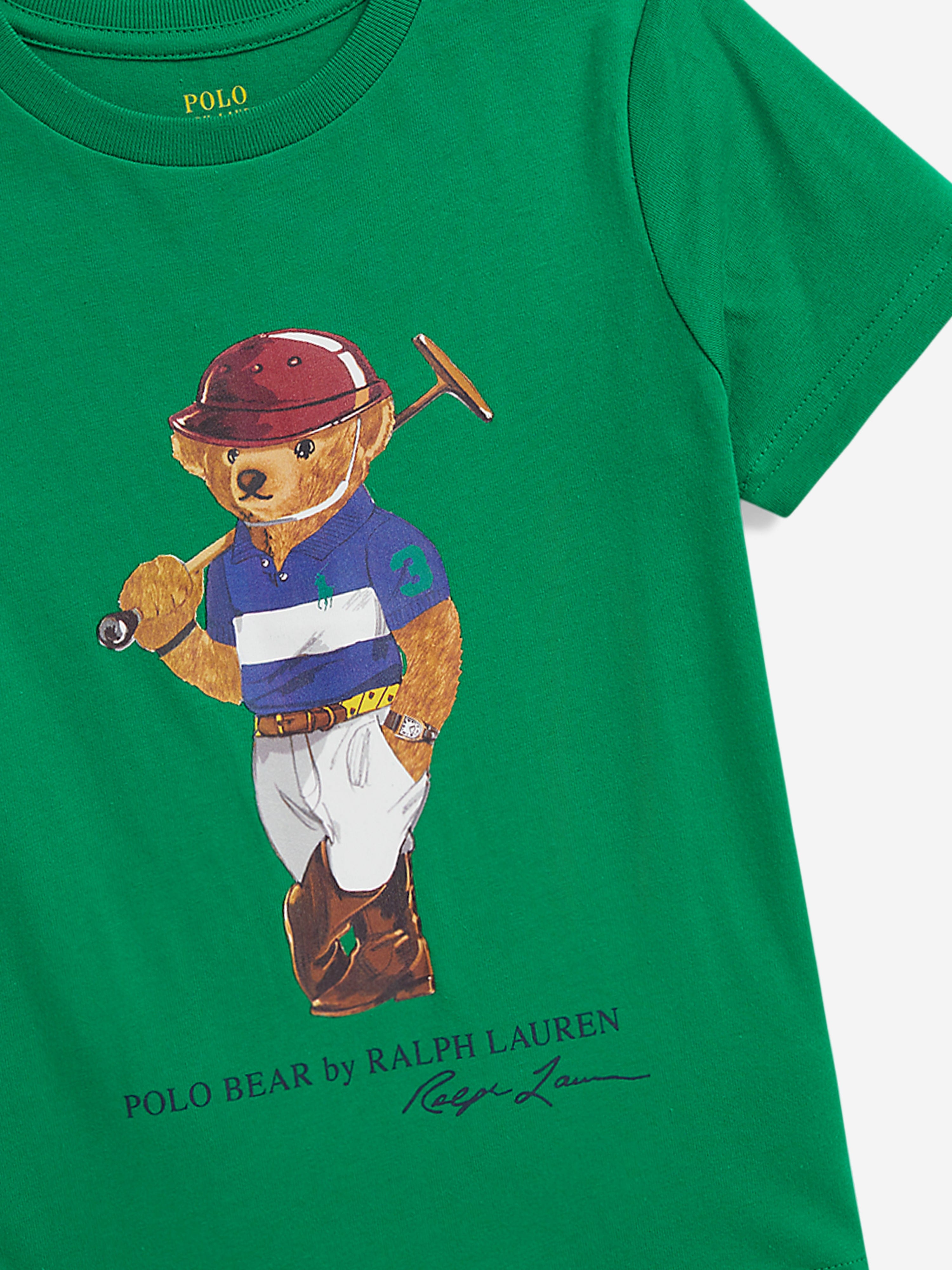 Ralph Lauren Boys Polo Bear T-Shirt in Green
