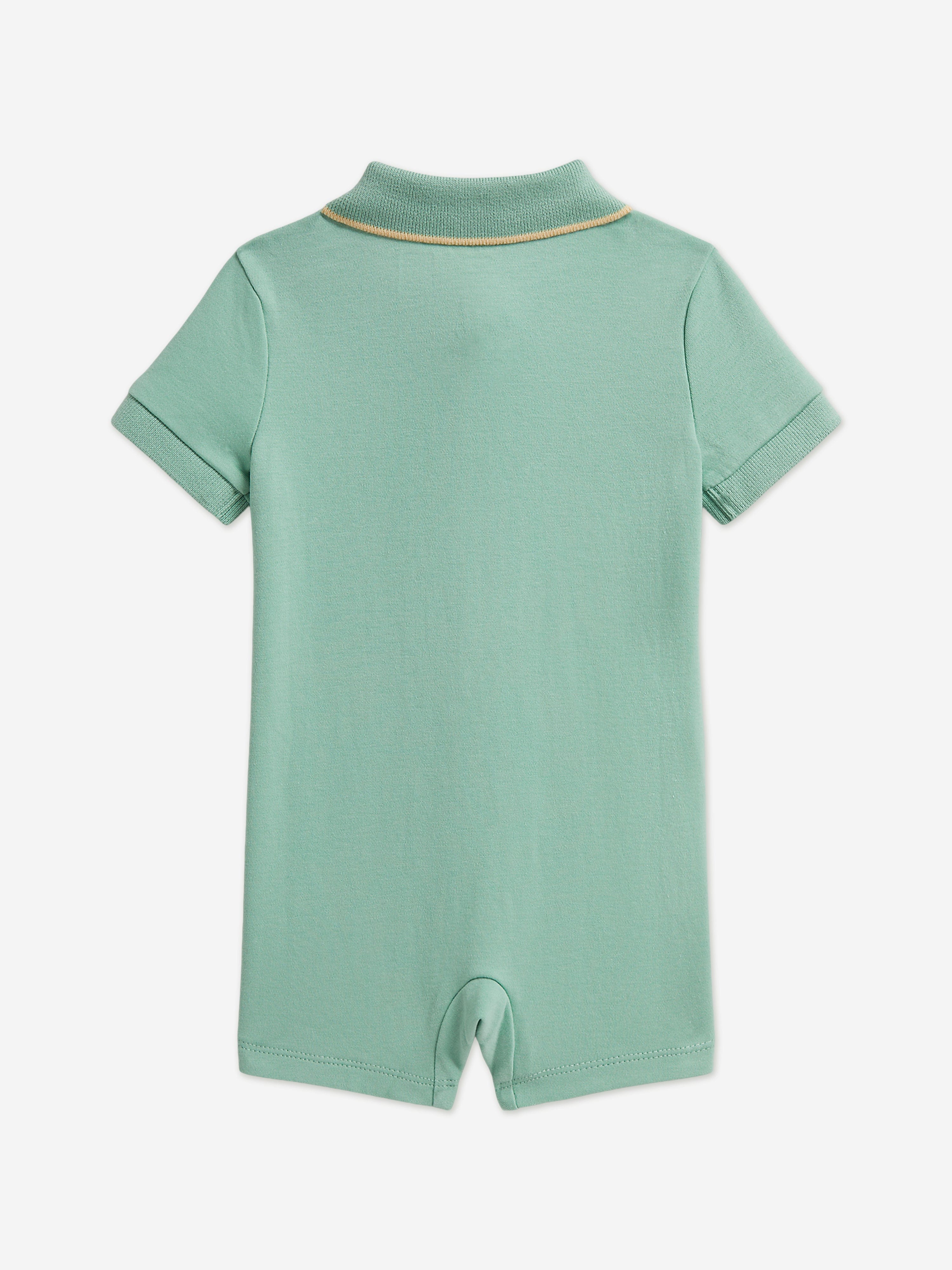 Ralph Lauren Baby Boys Polo Romper in Green