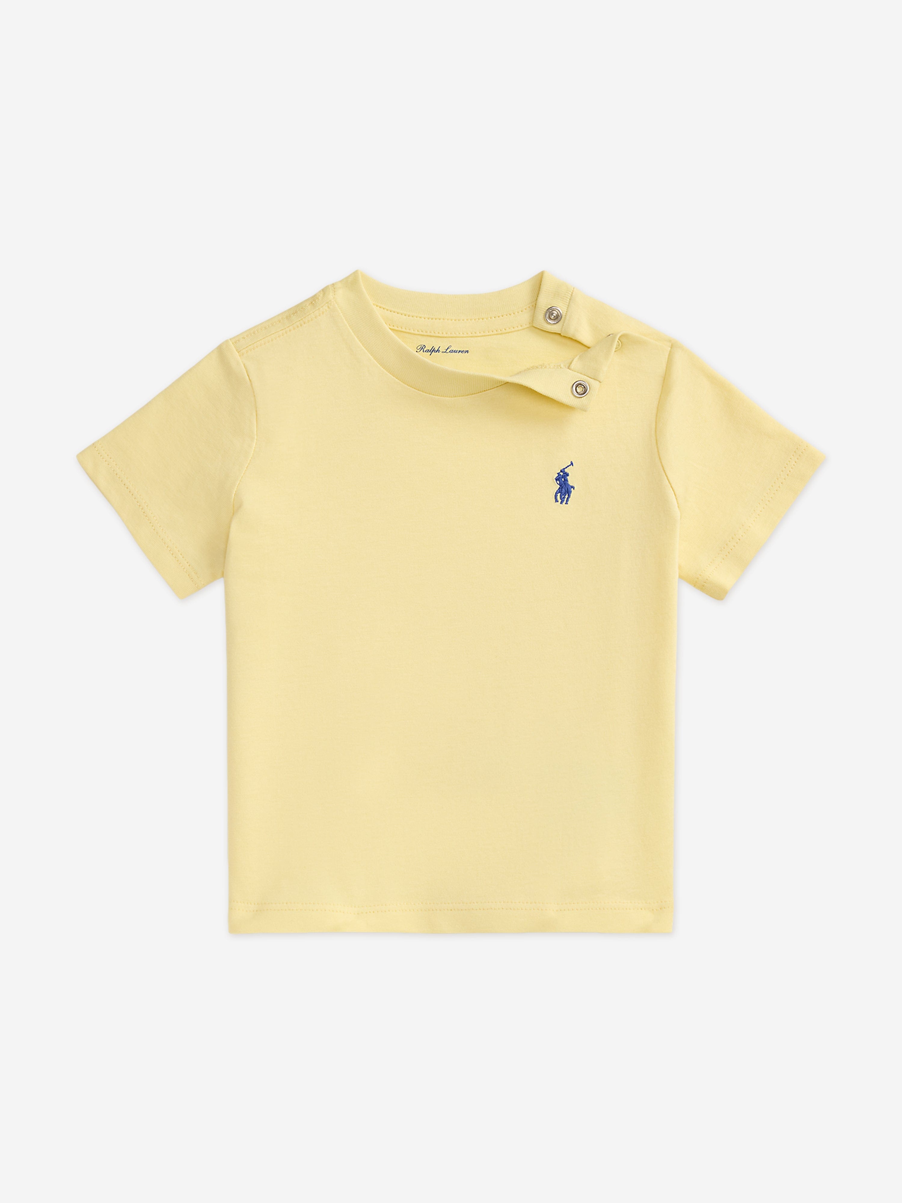 Ralph Lauren Baby Boys Logo Jersey T-Shirt in Yellow